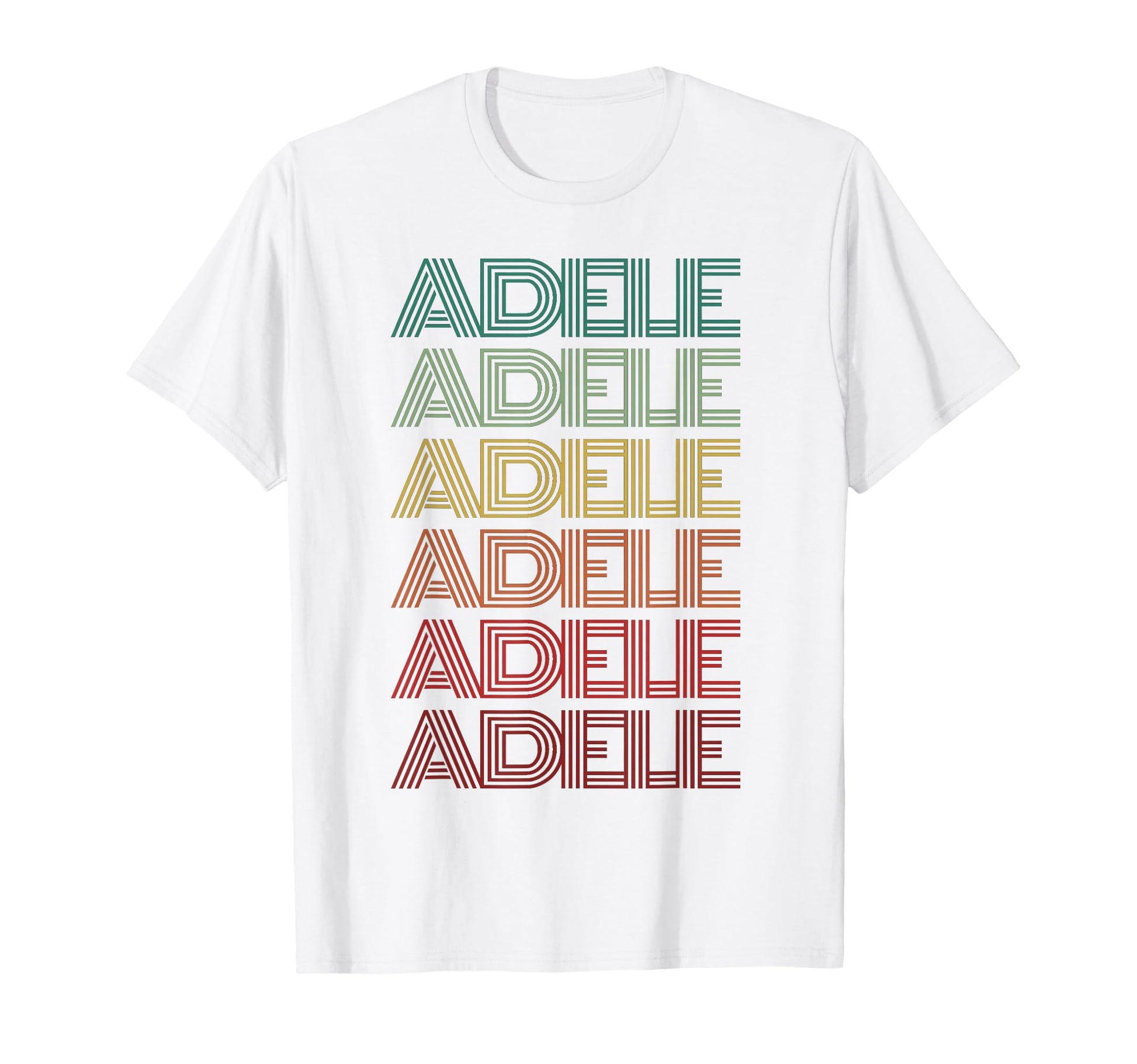 Italian First Name Adele Nametag Groovy T-Shirt - Graphic Print Men Women - T-Shirt, Sweatshirt, Hoodie