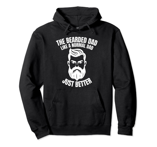 Bearded Skull Dad Beard Funny Superhero Hoodie - Streetwear Style Unisex - T-Shirt, Sweatshirt, Hoodie