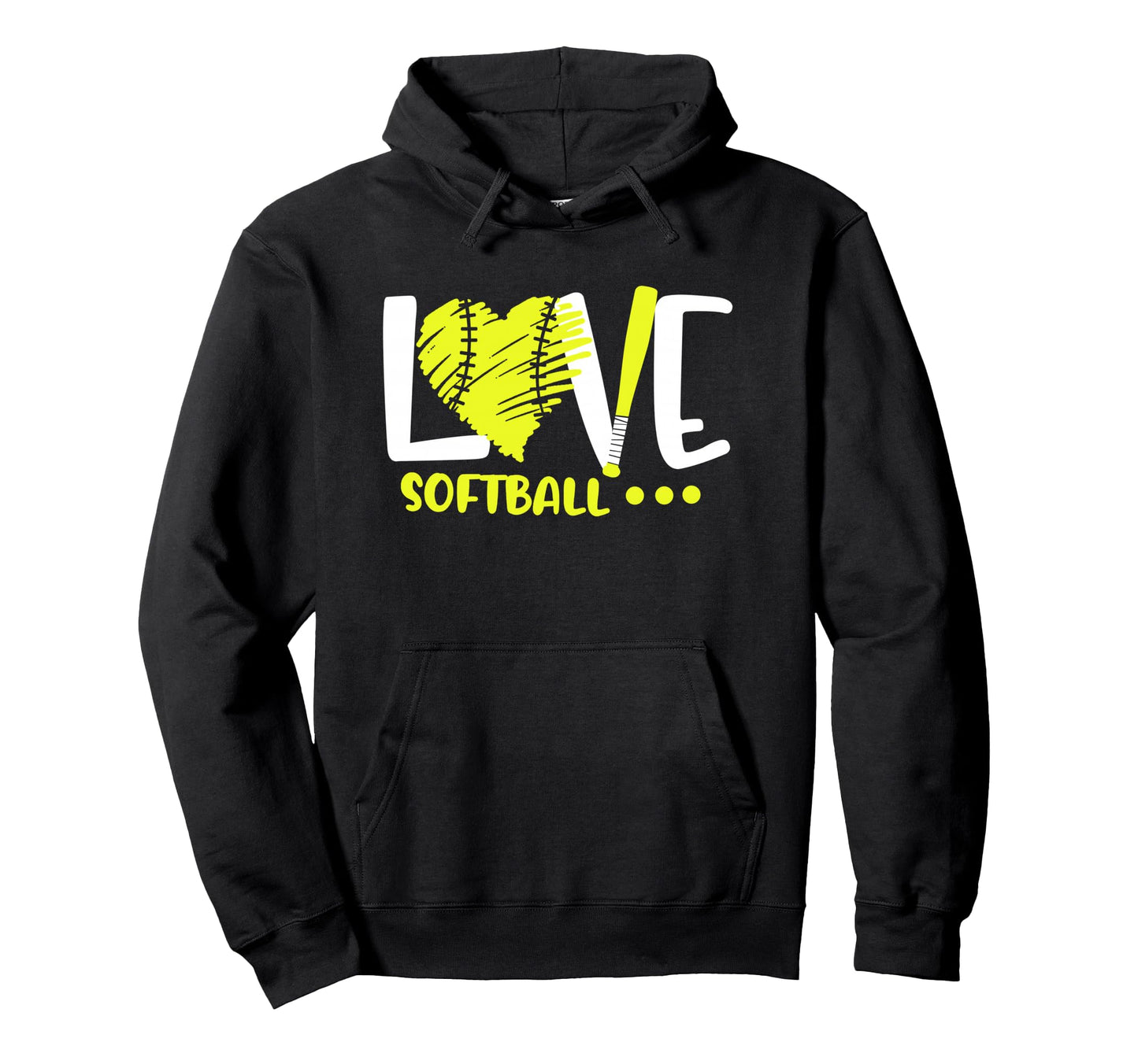 Love Softball Player Teen Athlete Coach Hoodie - Unique Graphic Men Women - T-Shirt, Sweatshirt, Hoodie