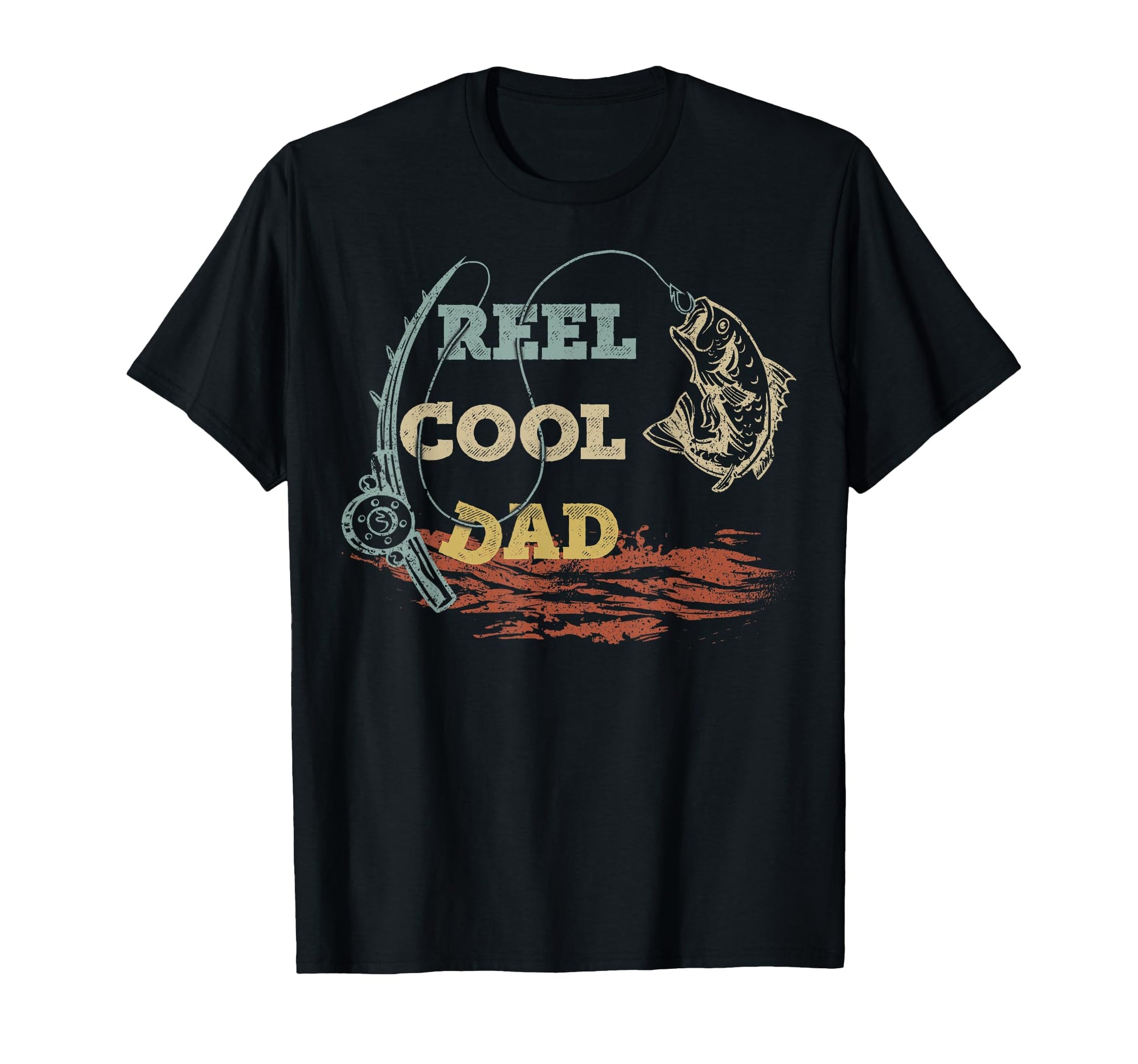Reel Dad Fisherman Fathers Day Fishing T-Shirt - Aesthetic Graphic Unisex - T-Shirt, Sweatshirt, Hoodie