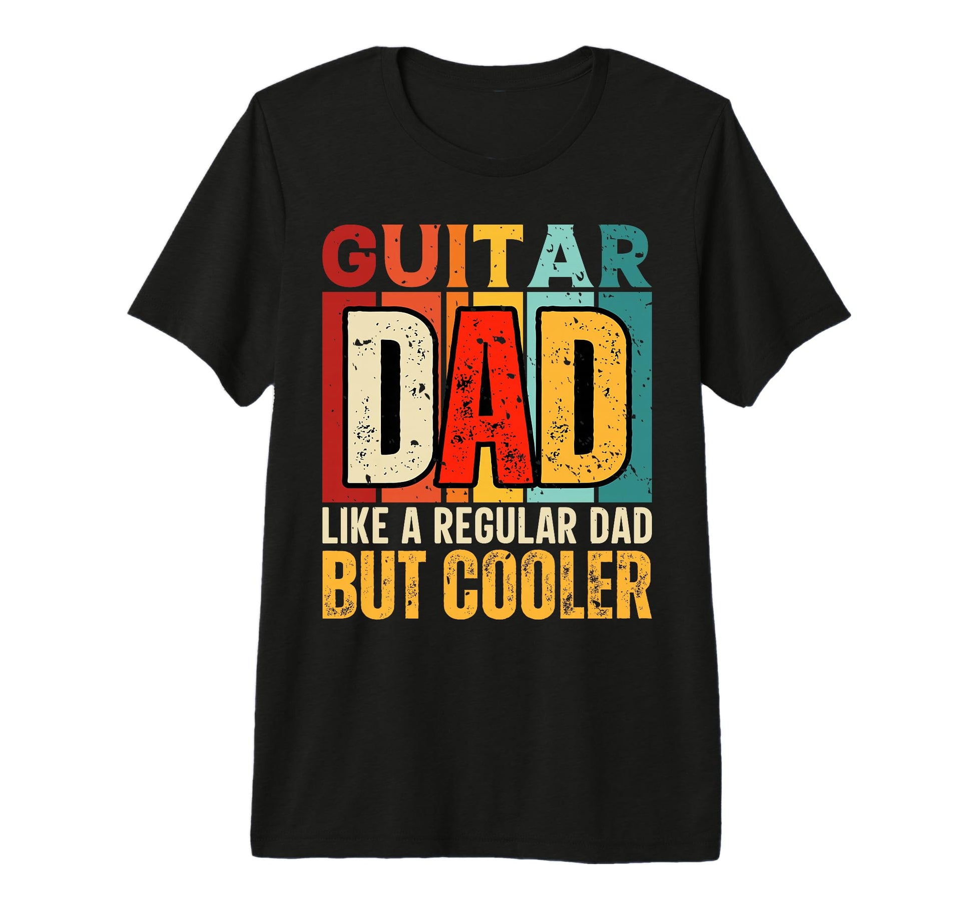 Fathers Day Guitar Dad Like Regular Dad T-Shirt - Graphic Print for Adults - T-Shirt, Sweatshirt, Hoodie