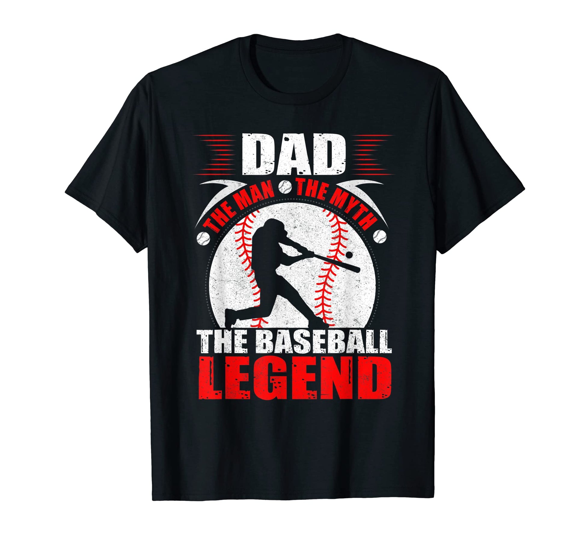 Dad Myth Baseball Legend T-Shirt - Minimalist Print for Adults - T-Shirt, Sweatshirt, Hoodie