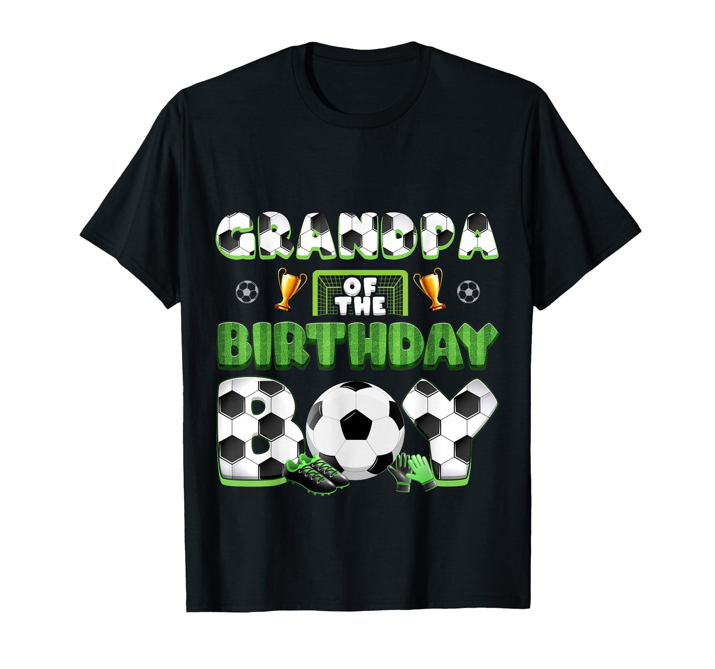 Grandpa Birthday Soccer Group Family T-Shirt - Novelty Apparel for Adults - T-Shirt, Sweatshirt, Hoodie