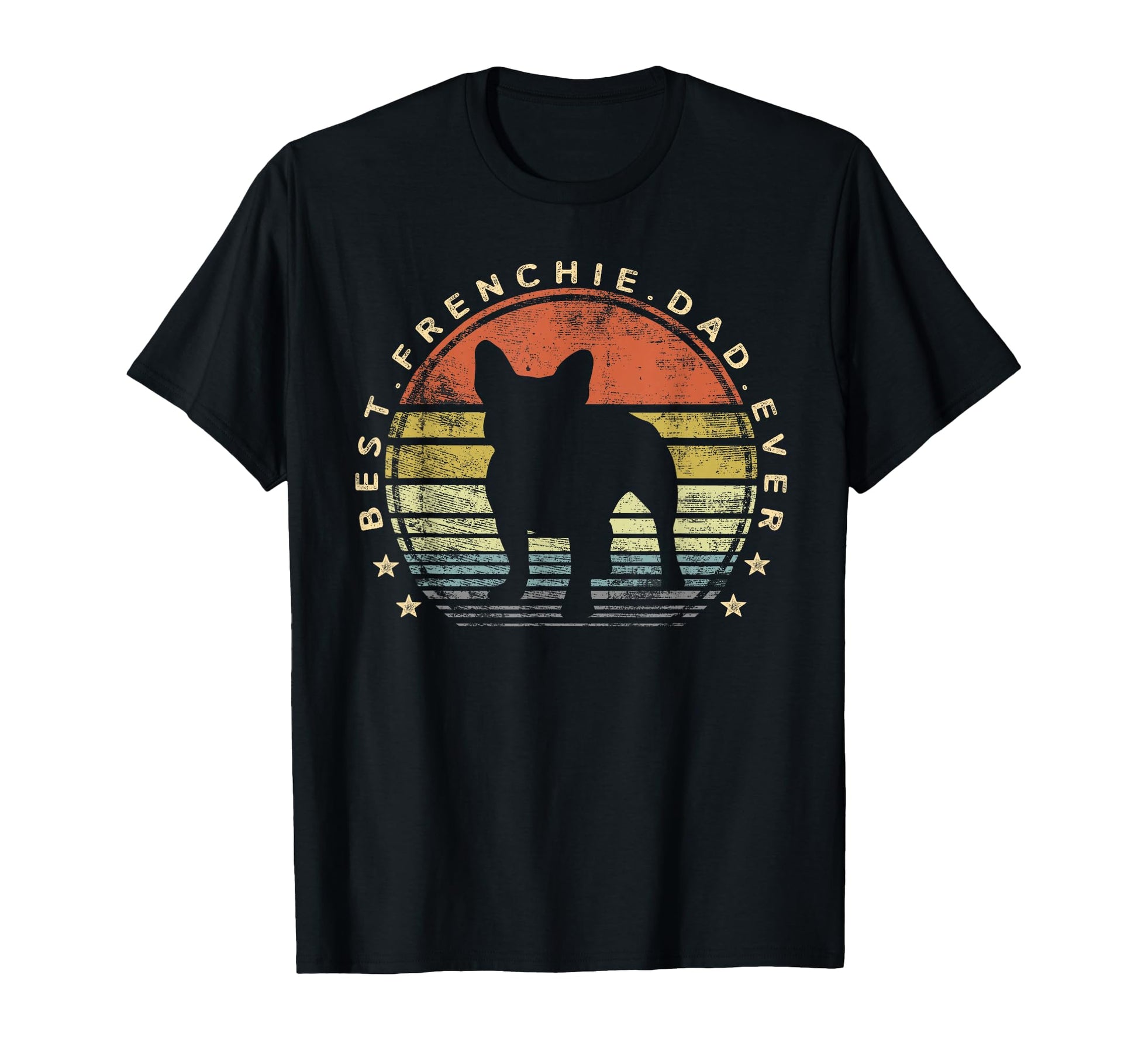 Best Frenchie Dad Ever Daddy French T-Shirt - Graphic Print for Adults - T-Shirt, Sweatshirt, Hoodie