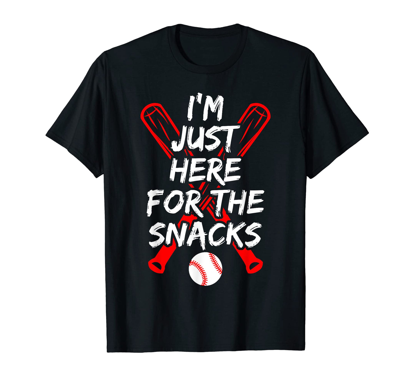 Baseball Player Here Snacks T-Shirt - Casual Everyday Wear Men Women - T-Shirt, Sweatshirt, Hoodie