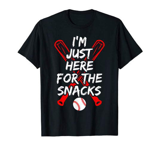 Baseball Player Here Snacks T-Shirt - Casual Everyday Wear Men Women - T-Shirt, Sweatshirt, Hoodie