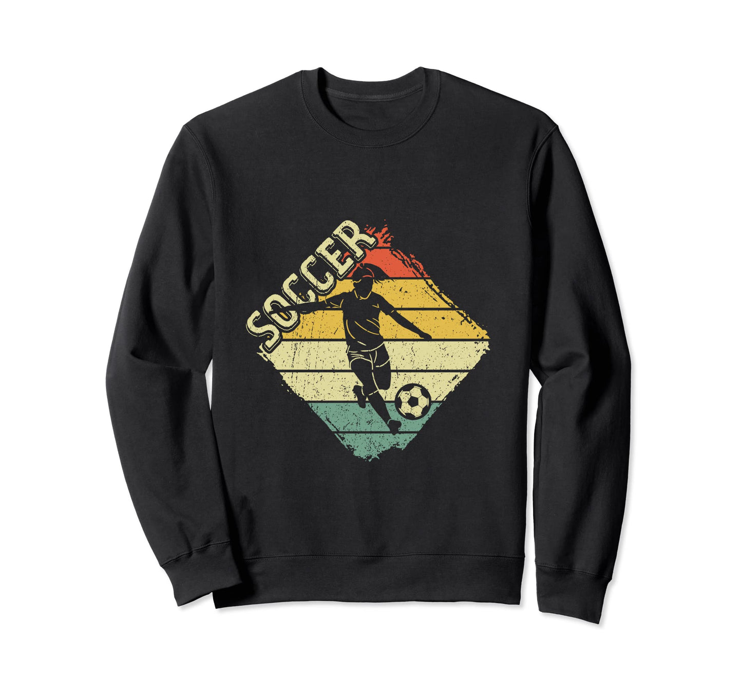 Soccer Player Silhouette Soccer Sweatshirt - Custom Art Print Unisex - T-Shirt, Sweatshirt, Hoodie