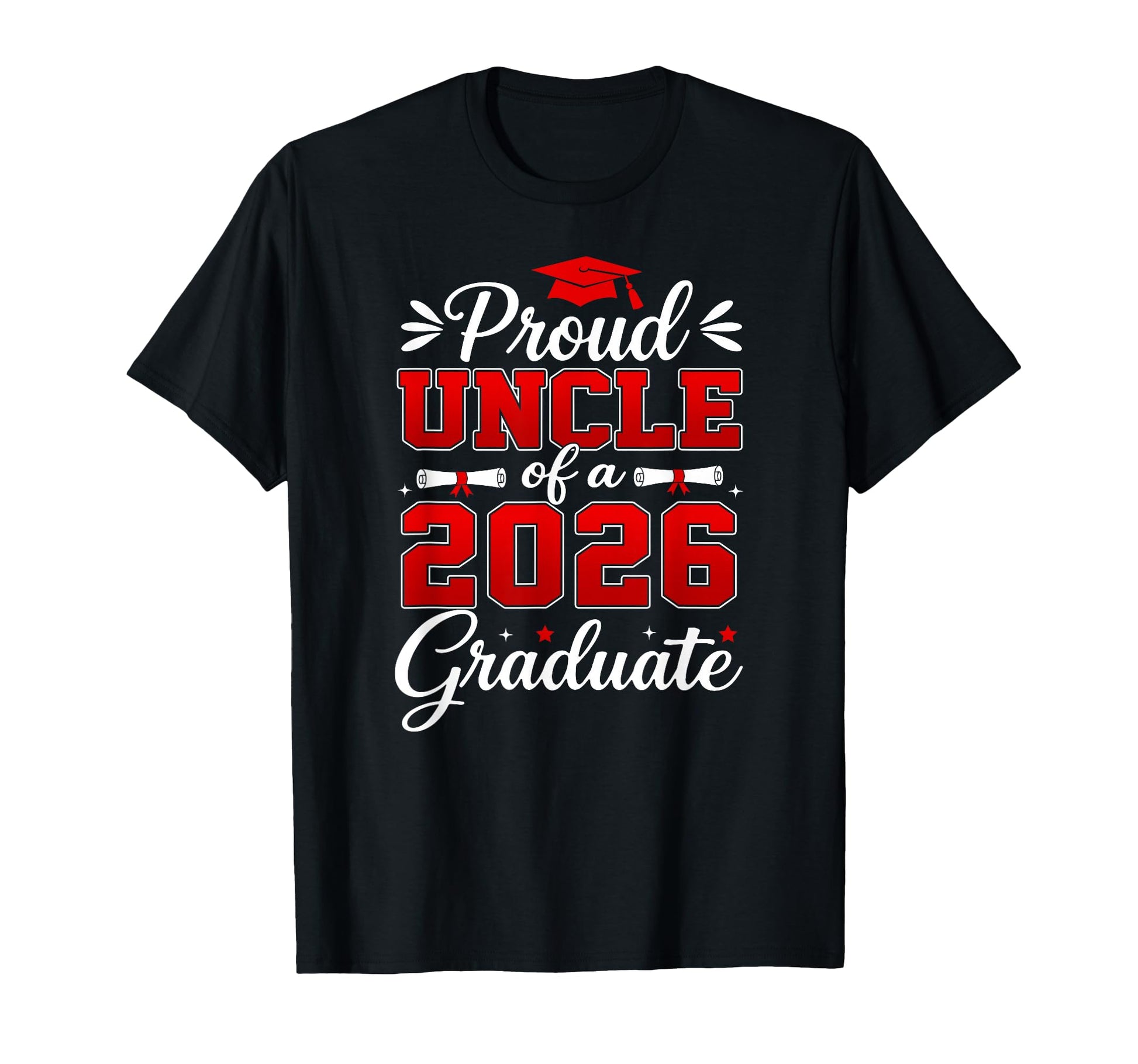 Senior Uncle 2026 Graduation Proud T-Shirt - Minimalist Print Men Women - T-Shirt, Sweatshirt, Hoodie
