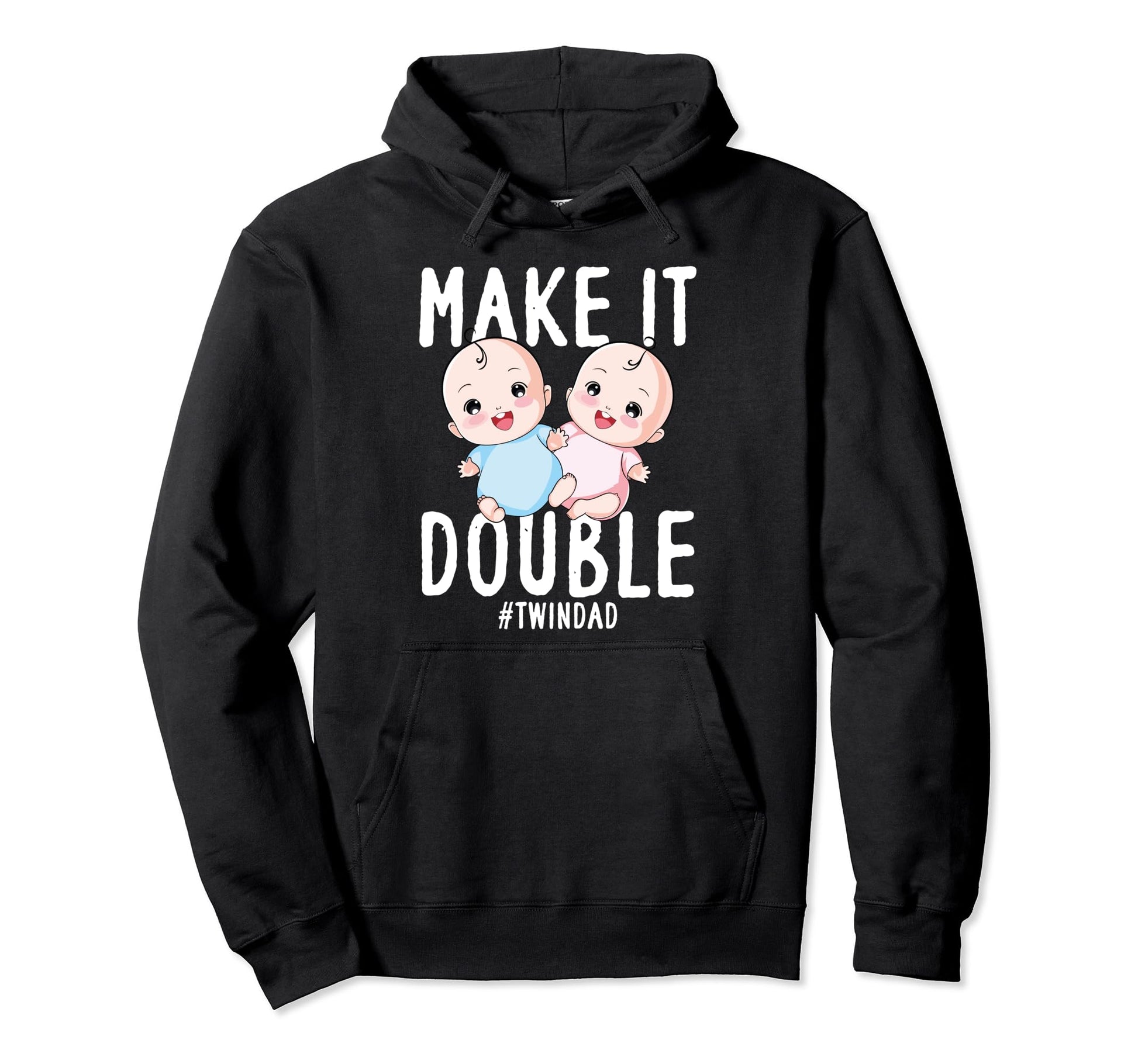 Dad Twins Fathers Day Best Dad Ever Hoodie - Graphic Print Men Women - T-Shirt, Sweatshirt, Hoodie