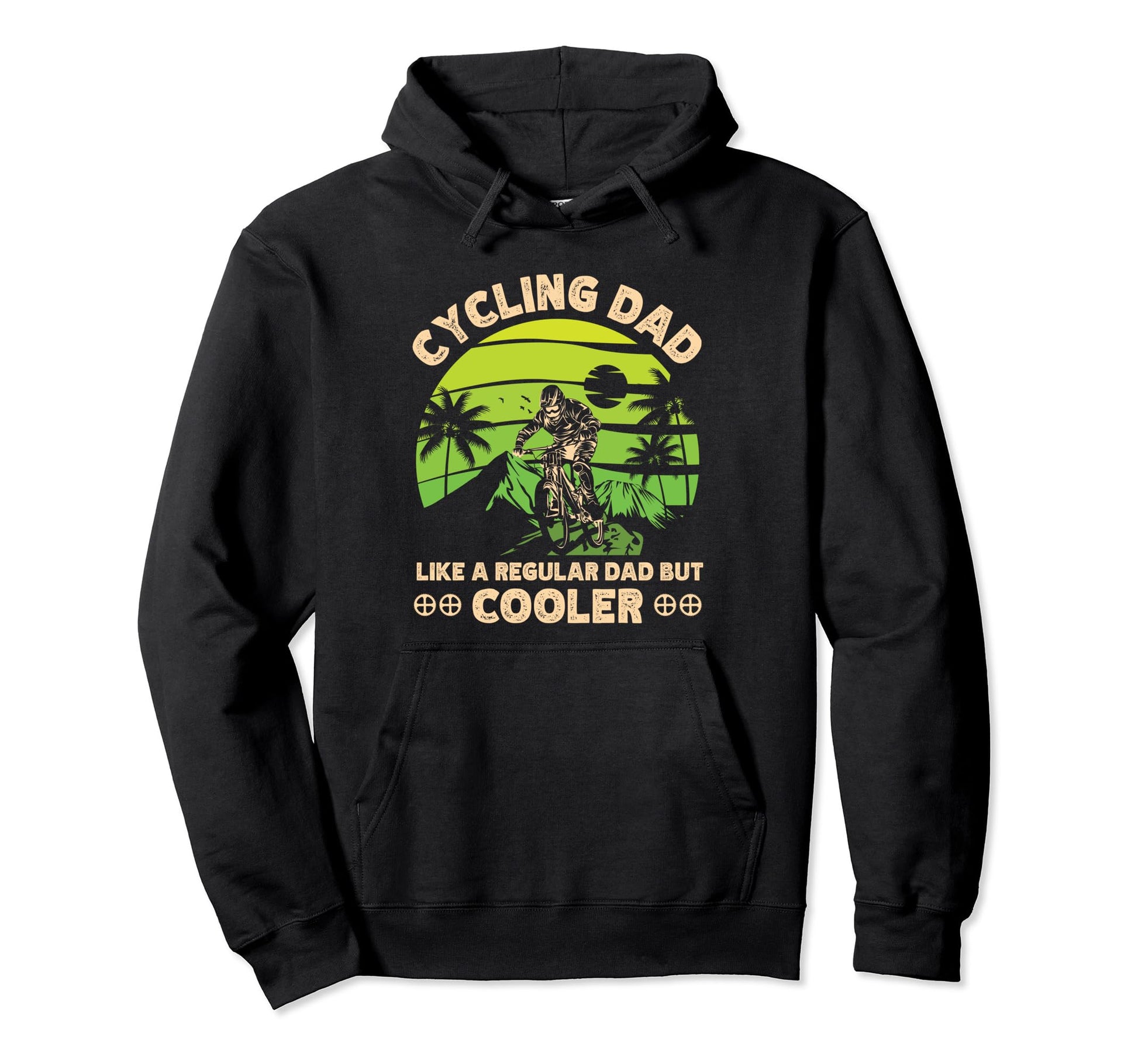 Cycling Dad Like Regular Dad But Cooler Hoodie - Graphic Print Unisex - T-Shirt, Sweatshirt, Hoodie