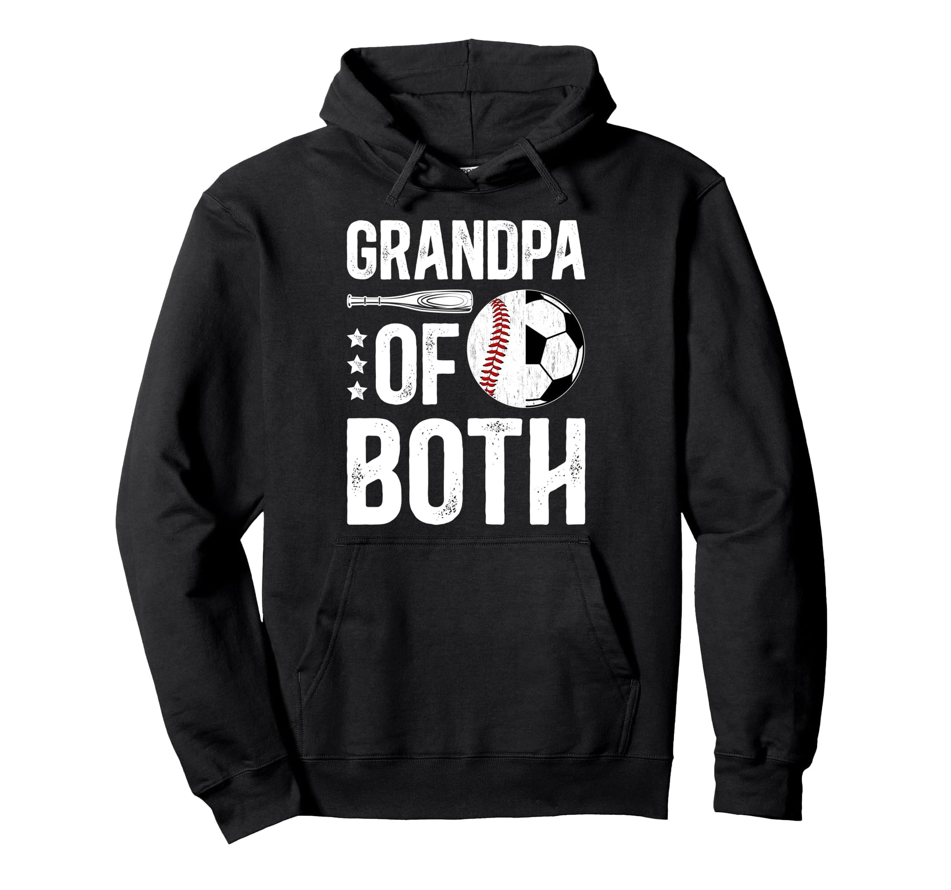 Grandpa Both Baseball Soccer Grandpa Hoodie - Streetwear Style for Adults - T-Shirt, Sweatshirt, Hoodie