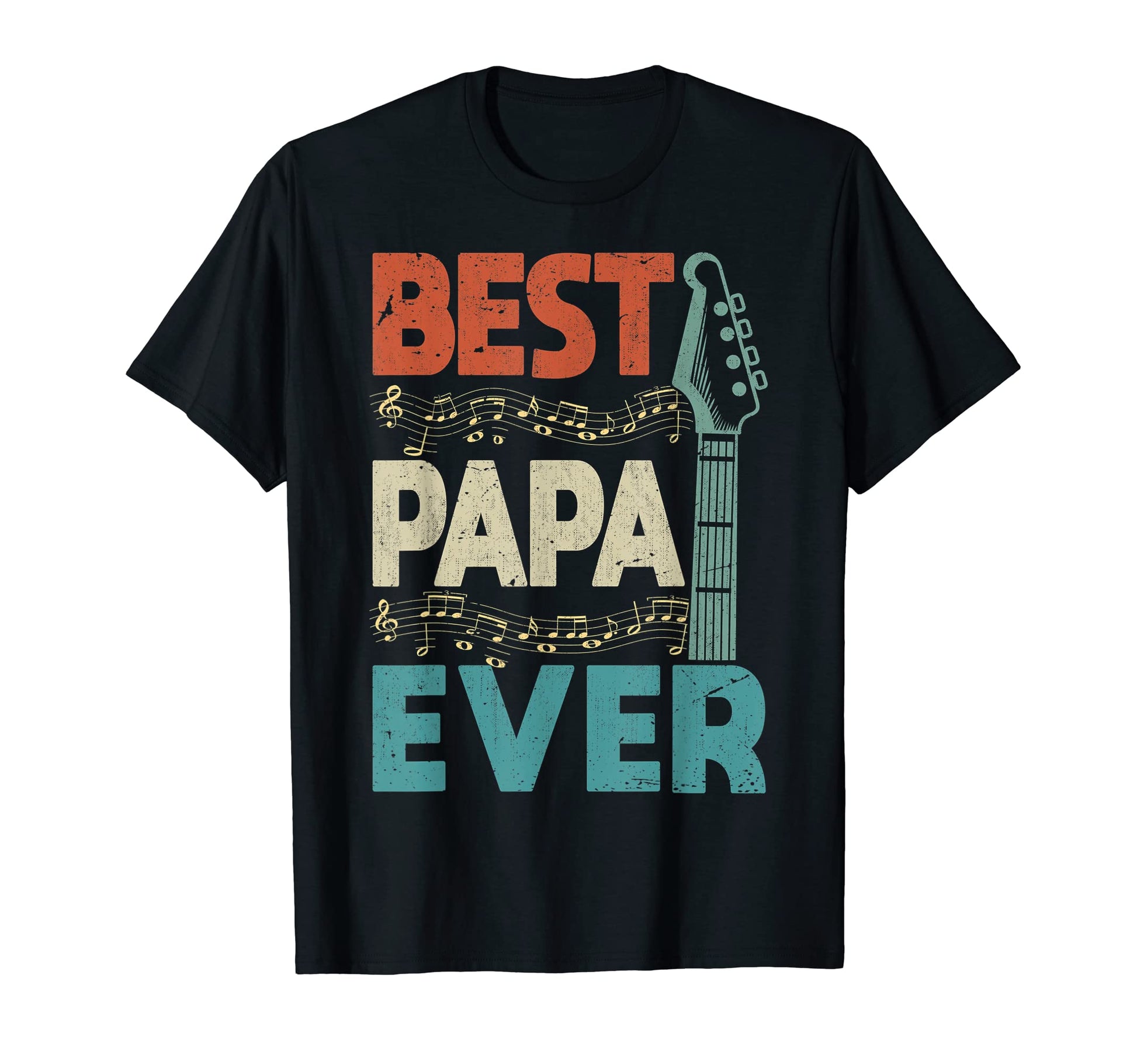 Mens Best Guitar Papa Funny Musician Dad T-Shirt - Novelty Apparel Unisex - T-Shirt, Sweatshirt, Hoodie