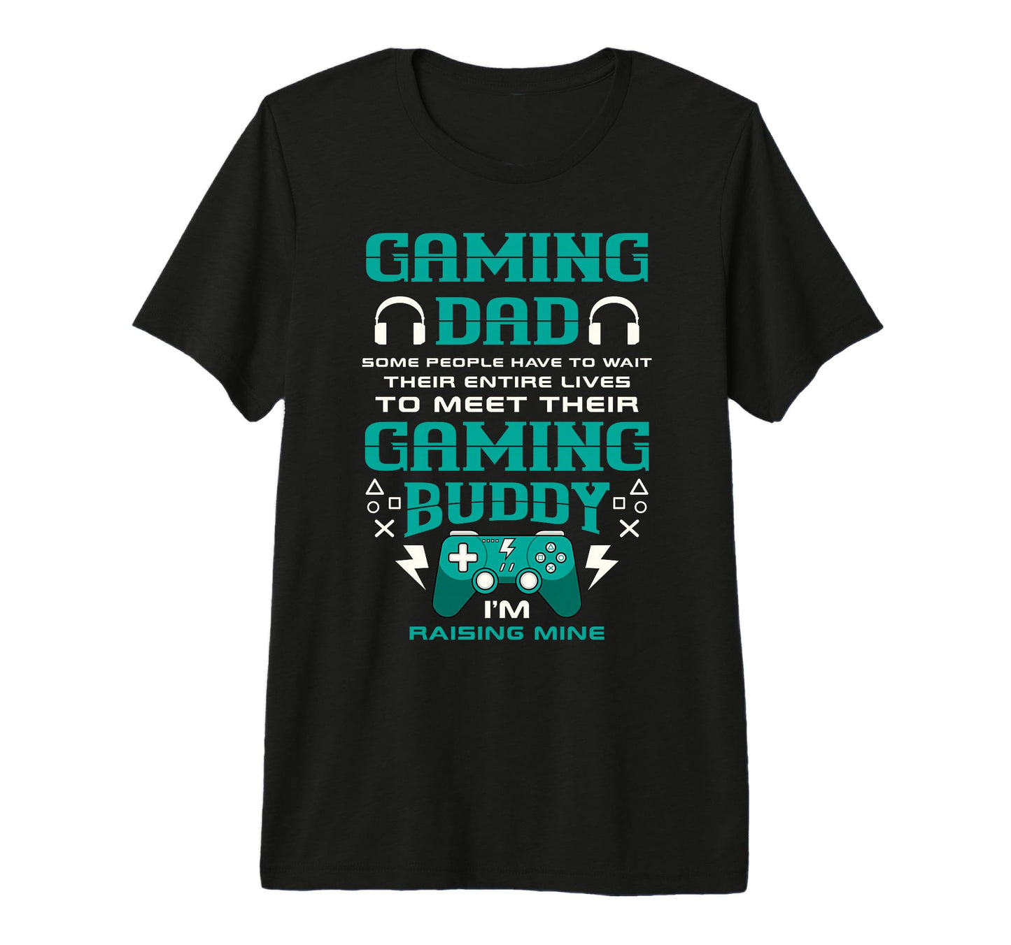 Mens Gamer Dad Offspring Joystick Level T-Shirt - Graphic Print Men Women - T-Shirt, Sweatshirt, Hoodie