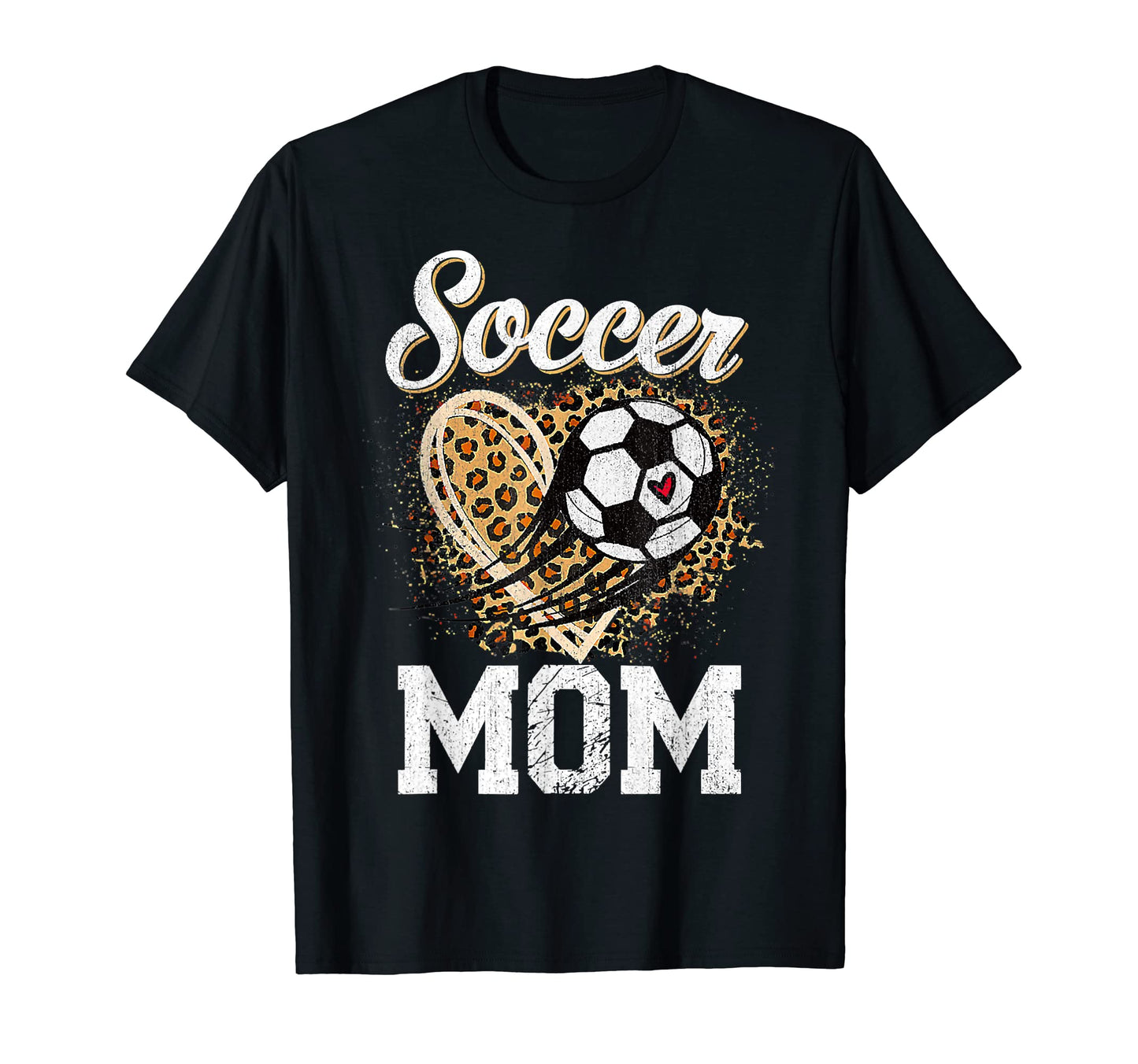 Leopard Soccer Mom Ball Funny Mothers Day T-Shirt - Streetwear Style Unisex - T-Shirt, Sweatshirt, Hoodie
