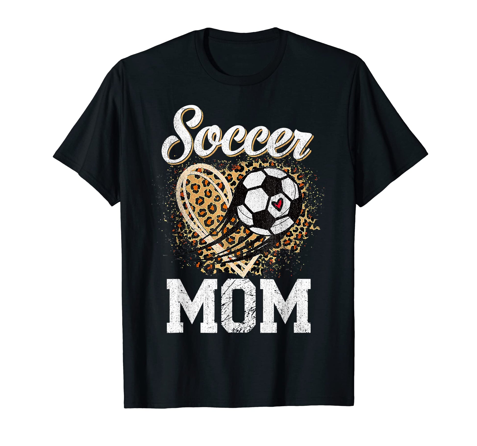 Leopard Soccer Mom Ball Funny Mothers Day T-Shirt - Streetwear Style Unisex - T-Shirt, Sweatshirt, Hoodie