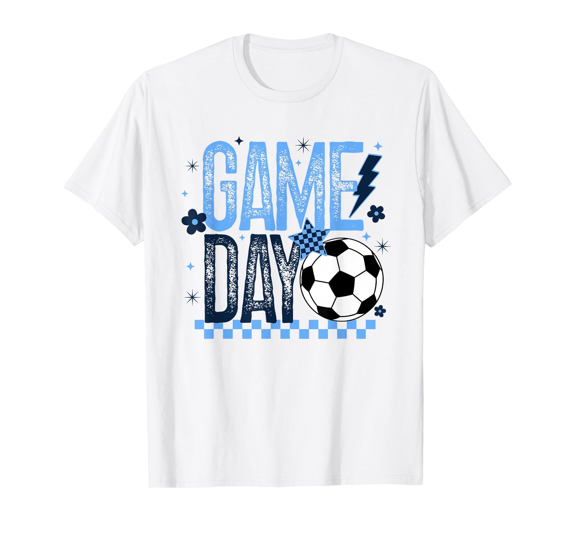Game Day Soccer Season Light Blue T-Shirt - Streetwear Style Men Women - T-Shirt, Sweatshirt, Hoodie