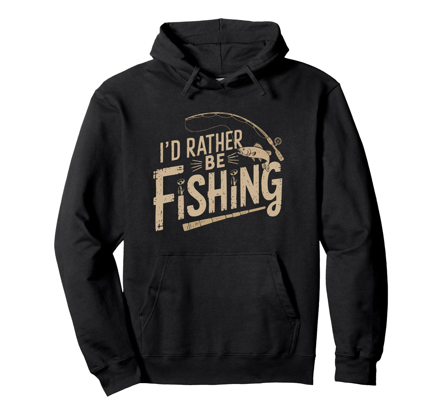 Funny Id Rather Be Bass Fishing Hoodie - Novelty Apparel Men Women - T-Shirt, Sweatshirt, Hoodie