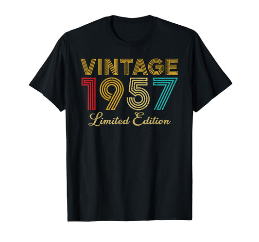 65 Years Old 1957 65Th Birthday T-Shirt - Novelty Apparel for Adults - T-Shirt, Sweatshirt, Hoodie
