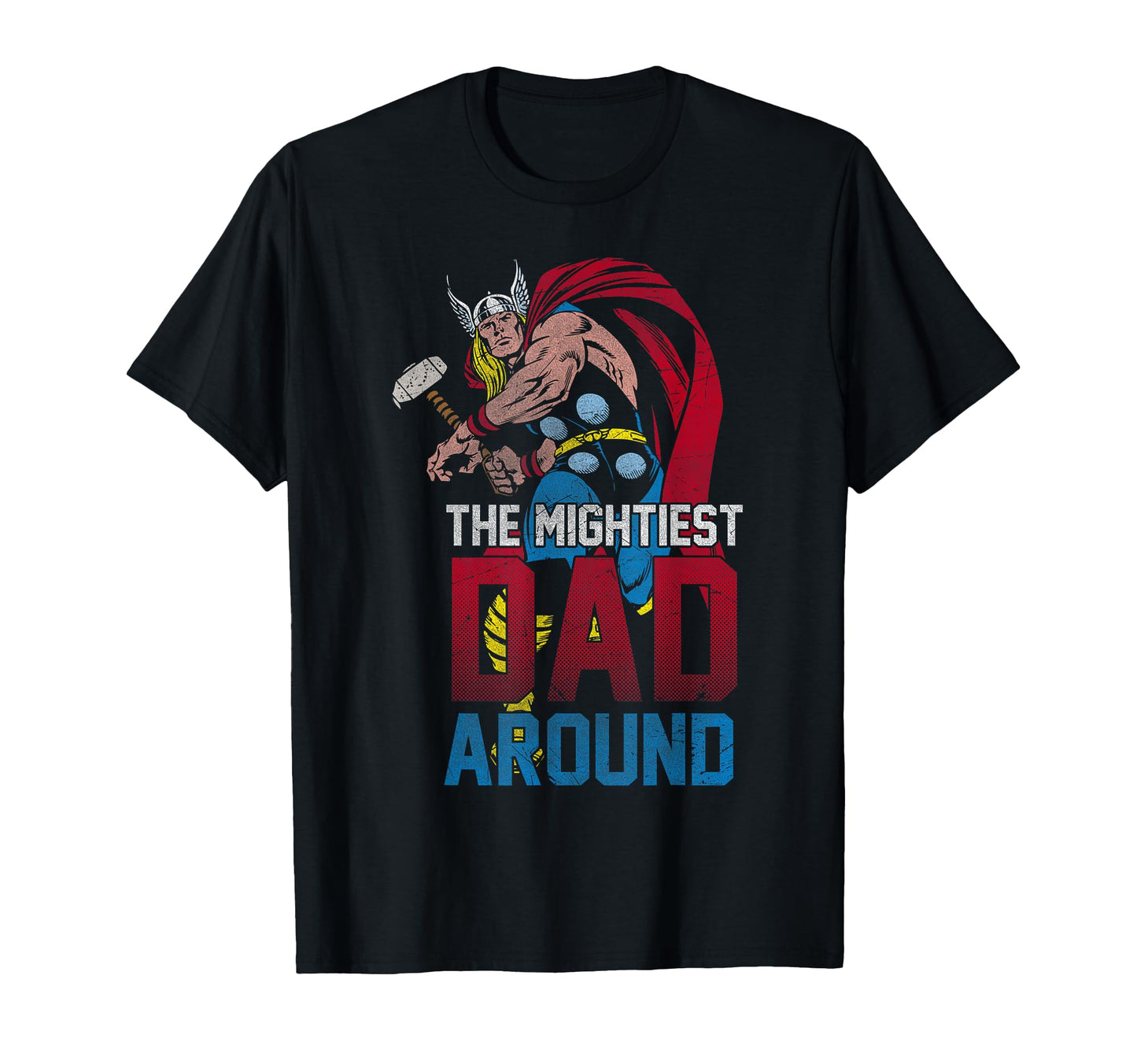 Marvel Fathers Day Thor Mightiest Dad T-Shirt - Unique Graphic for Adults - T-Shirt, Sweatshirt, Hoodie