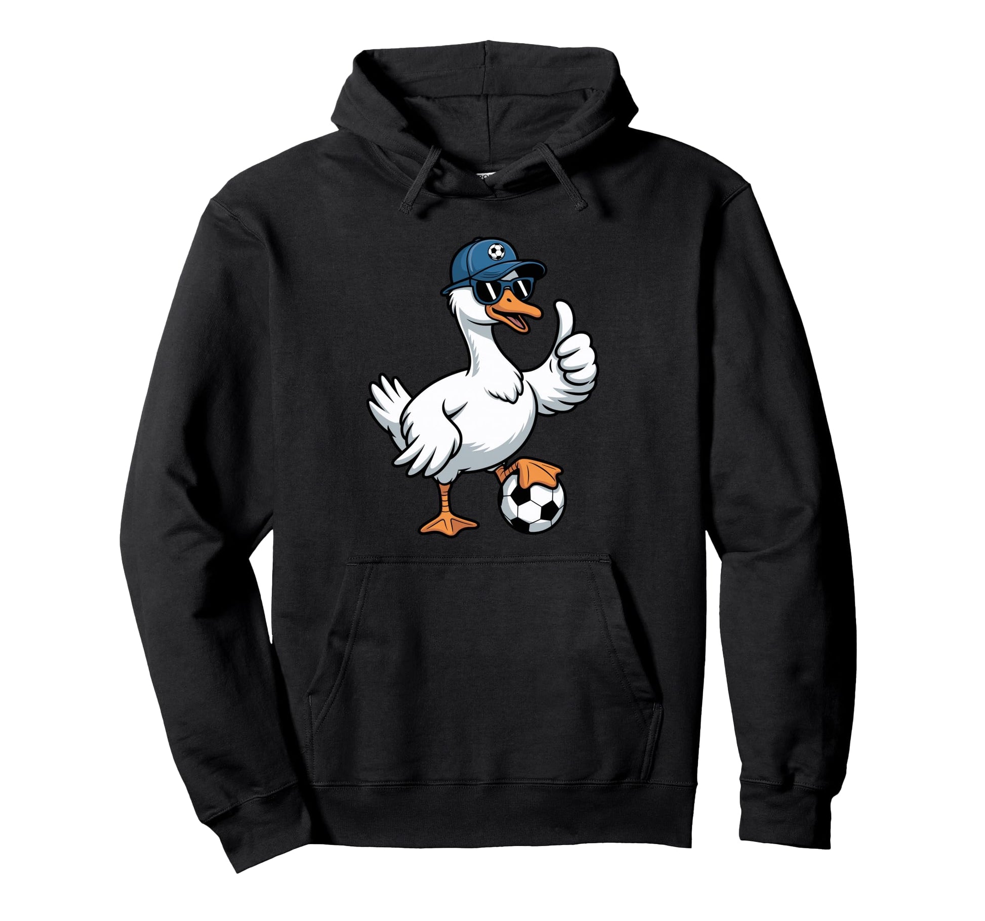Soccer Goose Soccer Player Fan Coach Hoodie - Unique Graphic Unisex - T-Shirt, Sweatshirt, Hoodie