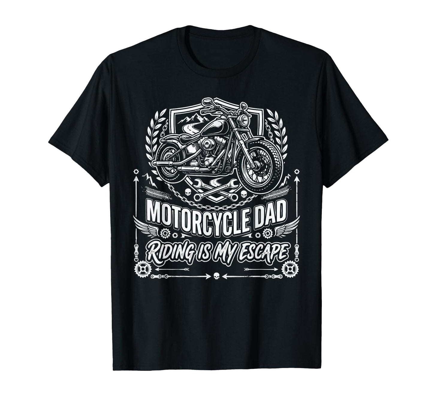 Motorcycle Dad Motorcyle Rider T-Shirt - Fun Novelty Design for Adults - T-Shirt, Sweatshirt, Hoodie
