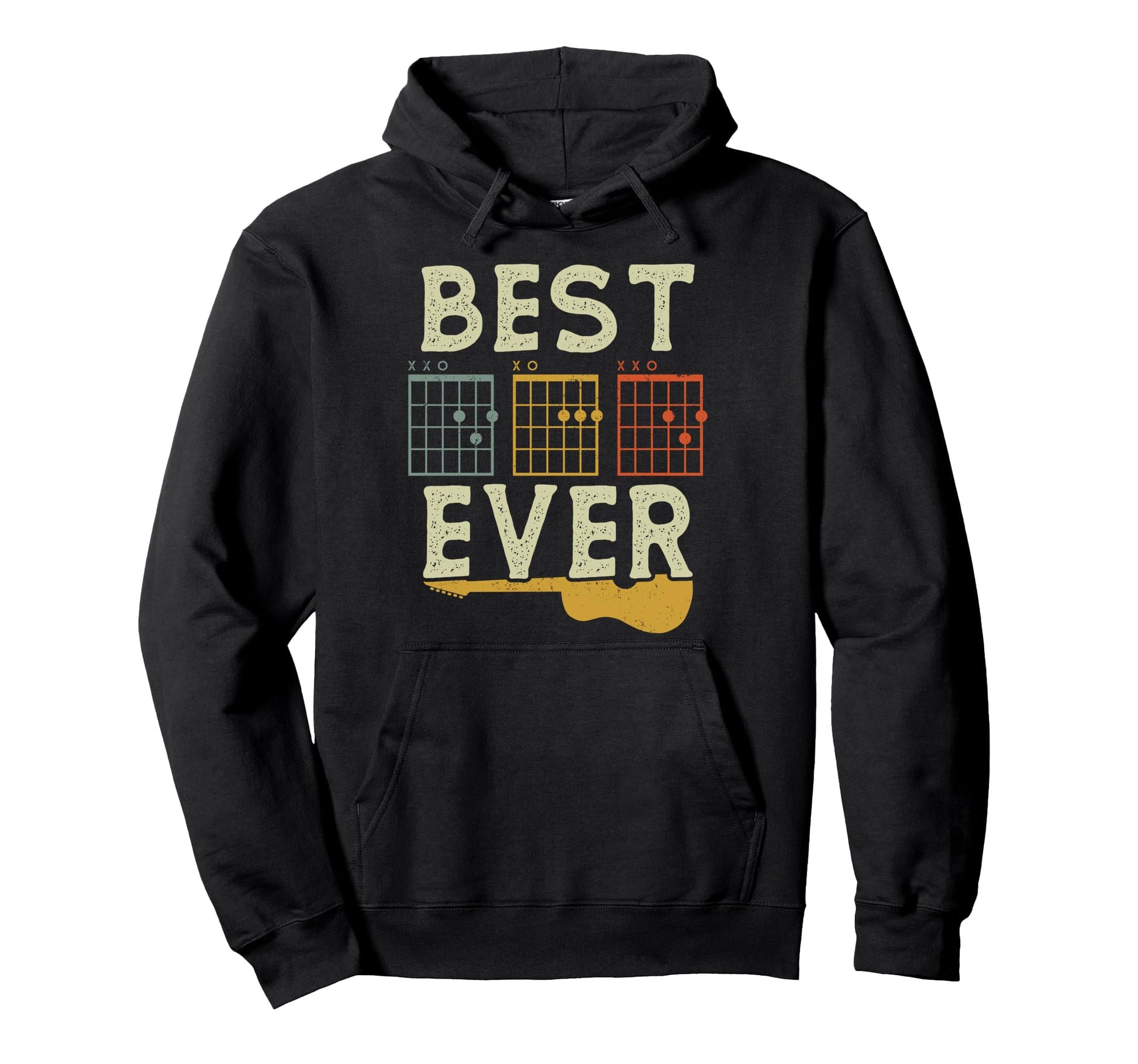 Guitarist Fathers Day Best Father Ever Hoodie - Aesthetic Graphic Unisex - T-Shirt, Sweatshirt, Hoodie