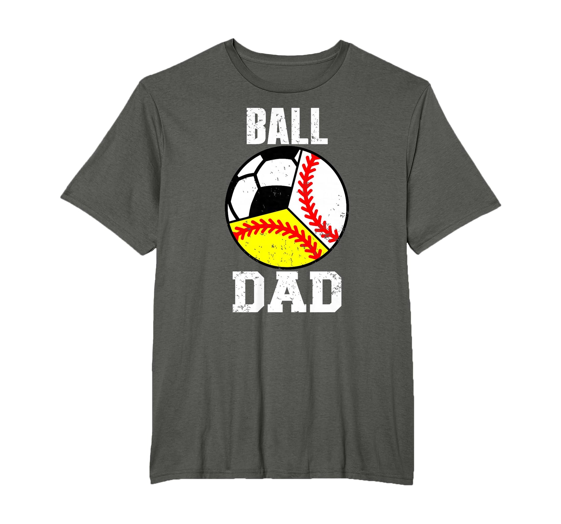 Ball Dad Funny Baseball Softball T-Shirt - Trendy Graphic for Adults - T-Shirt, Sweatshirt, Hoodie