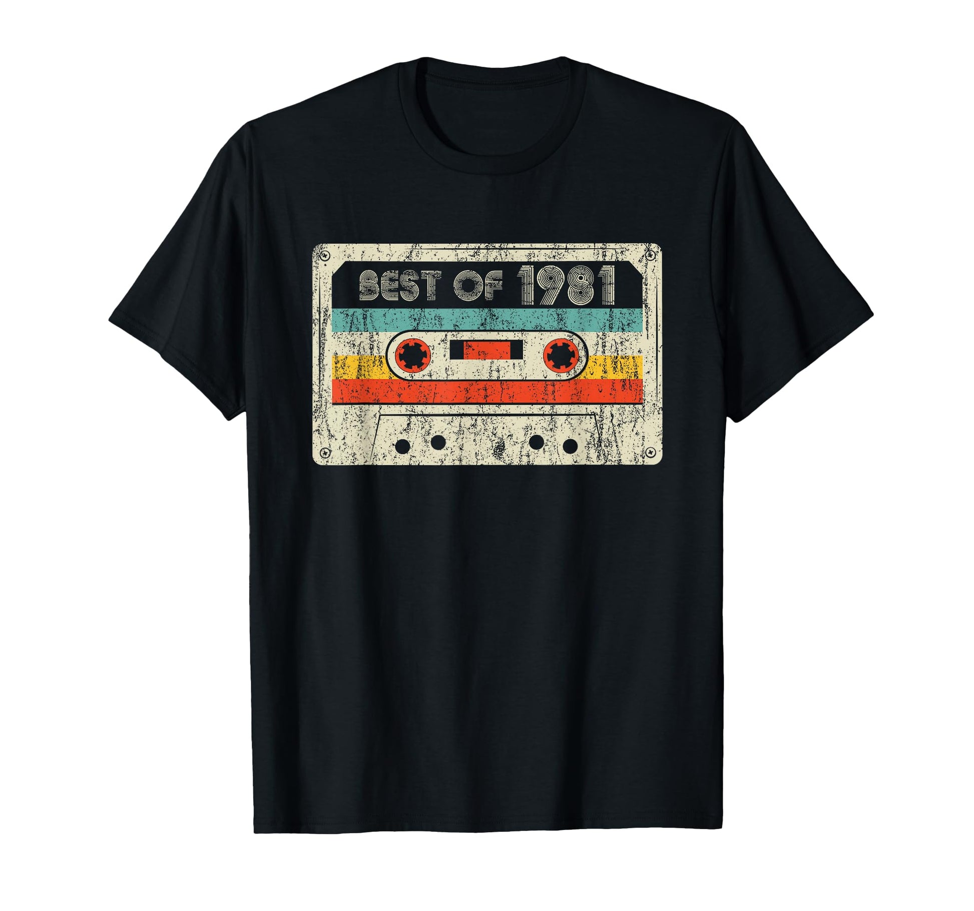 Best 1981 Birthday Yrs 1981 Cassette T-Shirt - Streetwear Style for Adults - T-Shirt, Sweatshirt, Hoodie
