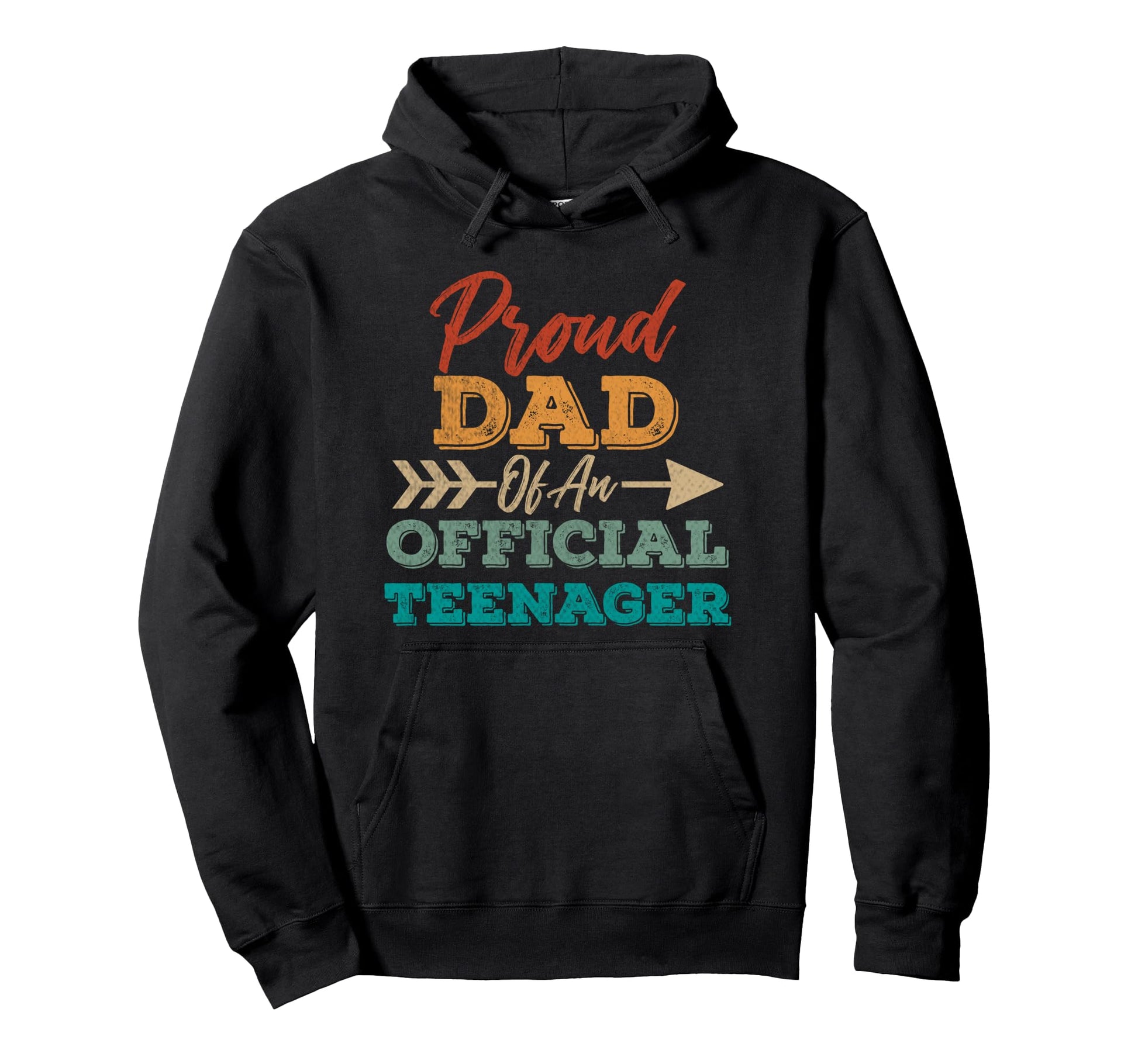 Proud Dad Teenager 13Th Birthday Hoodie - Unique Graphic Unisex - T-Shirt, Sweatshirt, Hoodie
