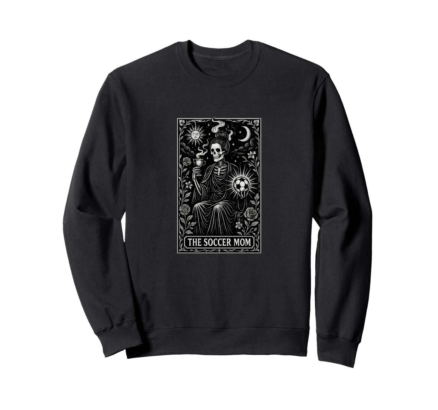 Halloween Soccer Mom Art Soccer Mama Sweatshirt - Aesthetic Graphic Unisex - T-Shirt, Sweatshirt, Hoodie