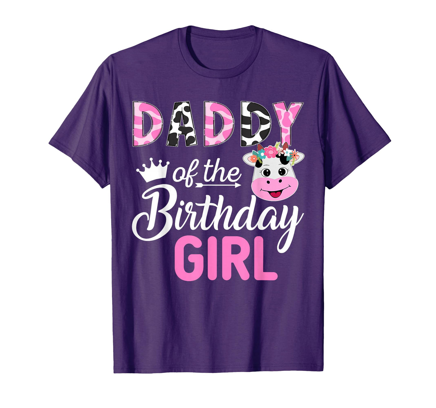 Daddy Birthday Farm Cow 1 St Birthday T-Shirt - Casual Everyday Wear Unisex - T-Shirt, Sweatshirt, Hoodie