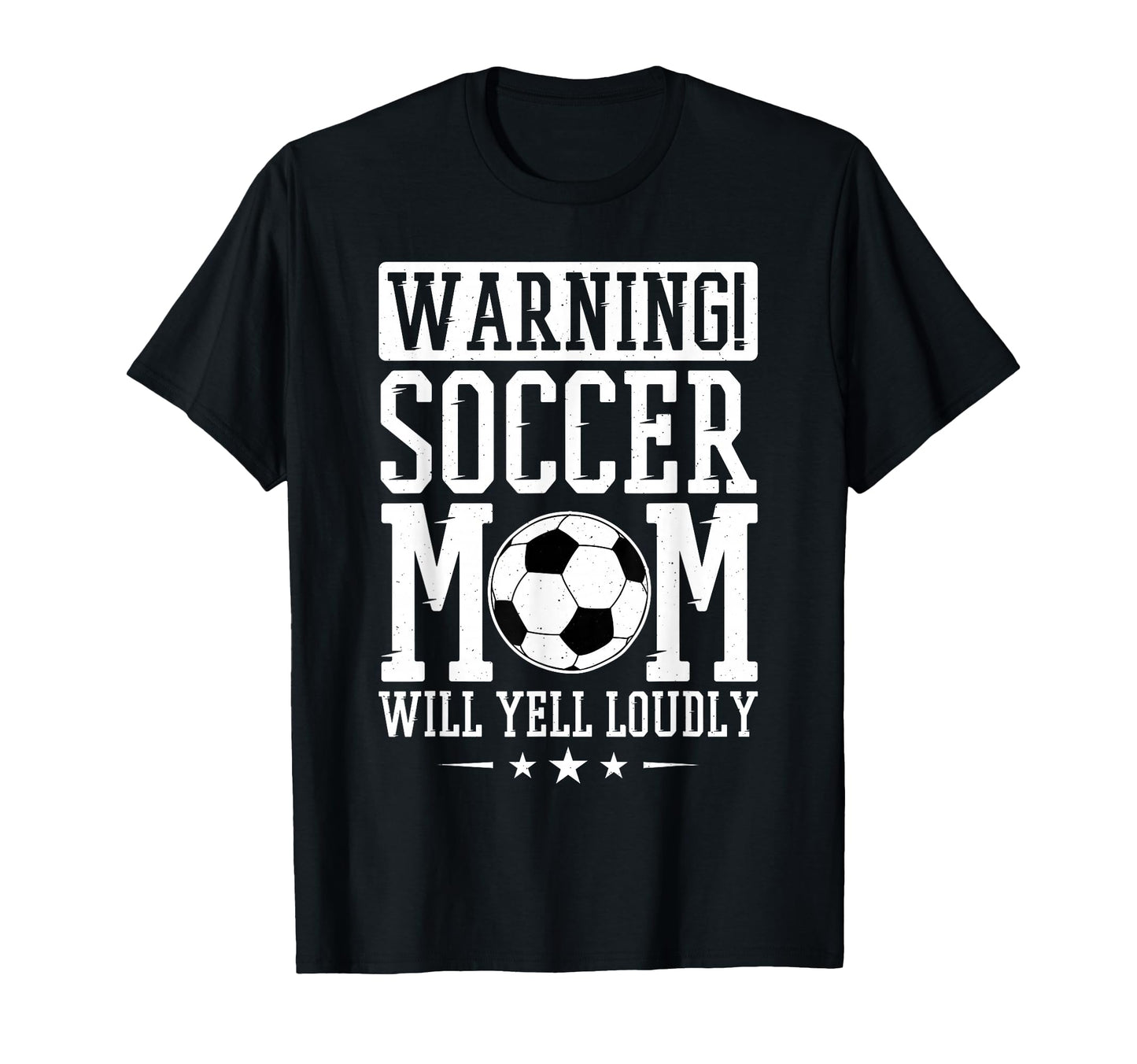 Warning Soccer Mom Will Yell Loudly T-Shirt - Minimalist Print Men Women - T-Shirt, Sweatshirt, Hoodie