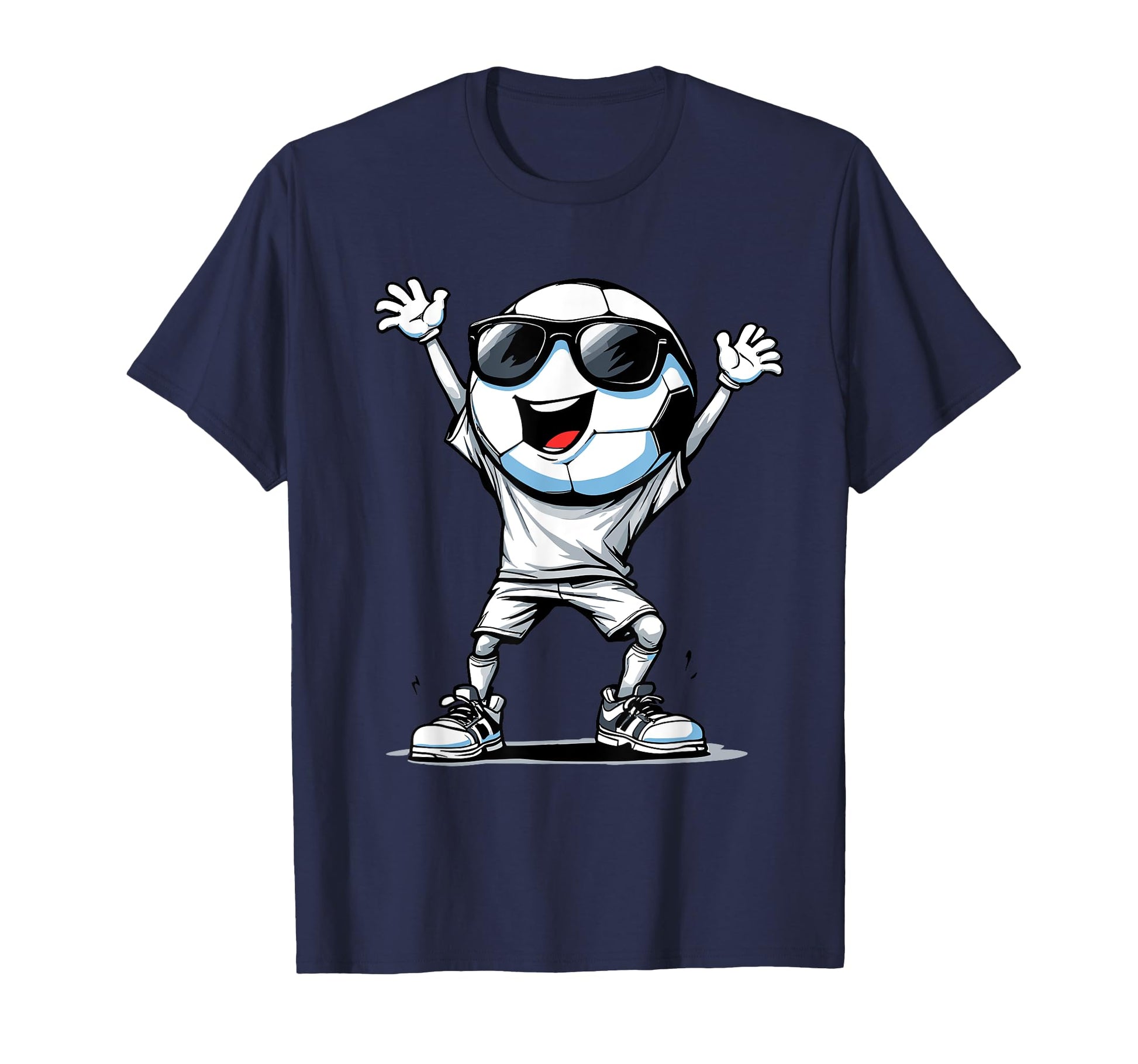 Soccer Ball Cartoon Funny Football T-Shirt - Trendy Graphic Men Women - T-Shirt, Sweatshirt, Hoodie