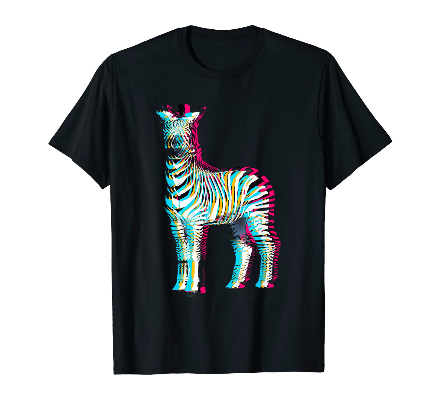 Zebra Glitch Great Animal Lovers T-Shirt - Aesthetic Graphic Men Women - T-Shirt, Sweatshirt, Hoodie