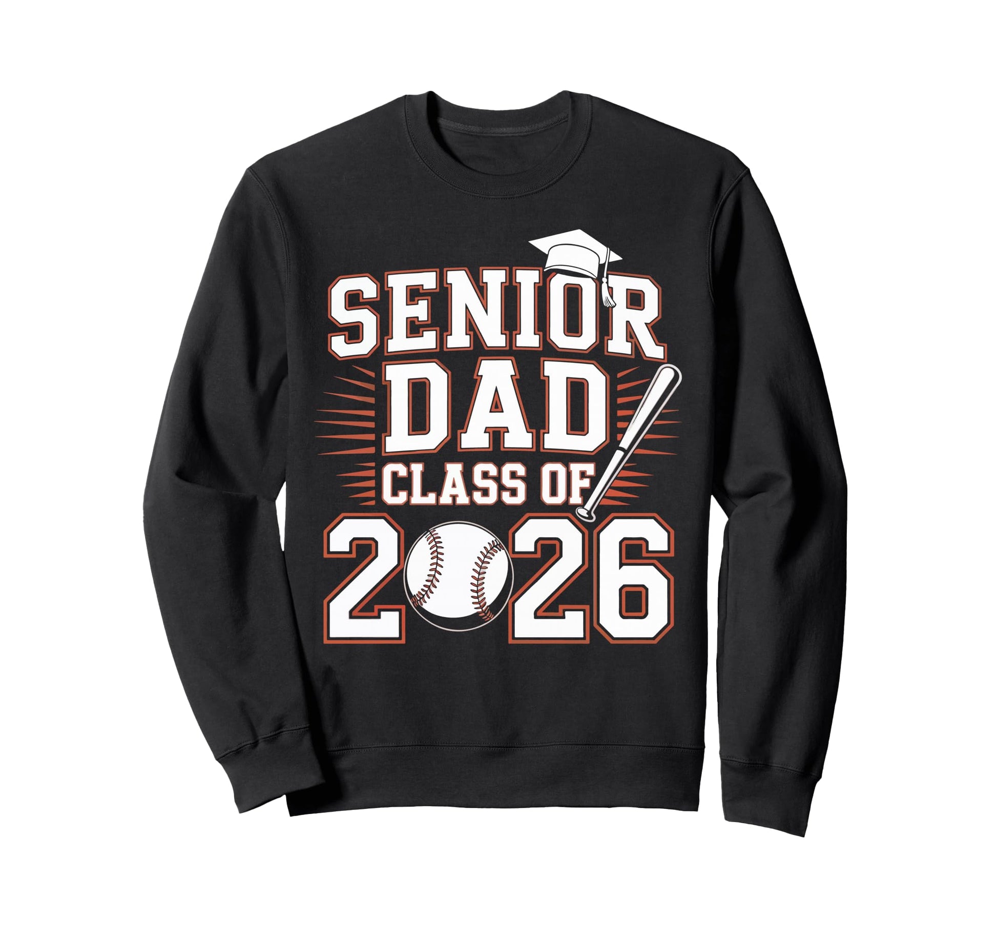 Senior Dad Class 2026 Graduate Sweatshirt - Minimalist Print for Adults - T-Shirt, Sweatshirt, Hoodie