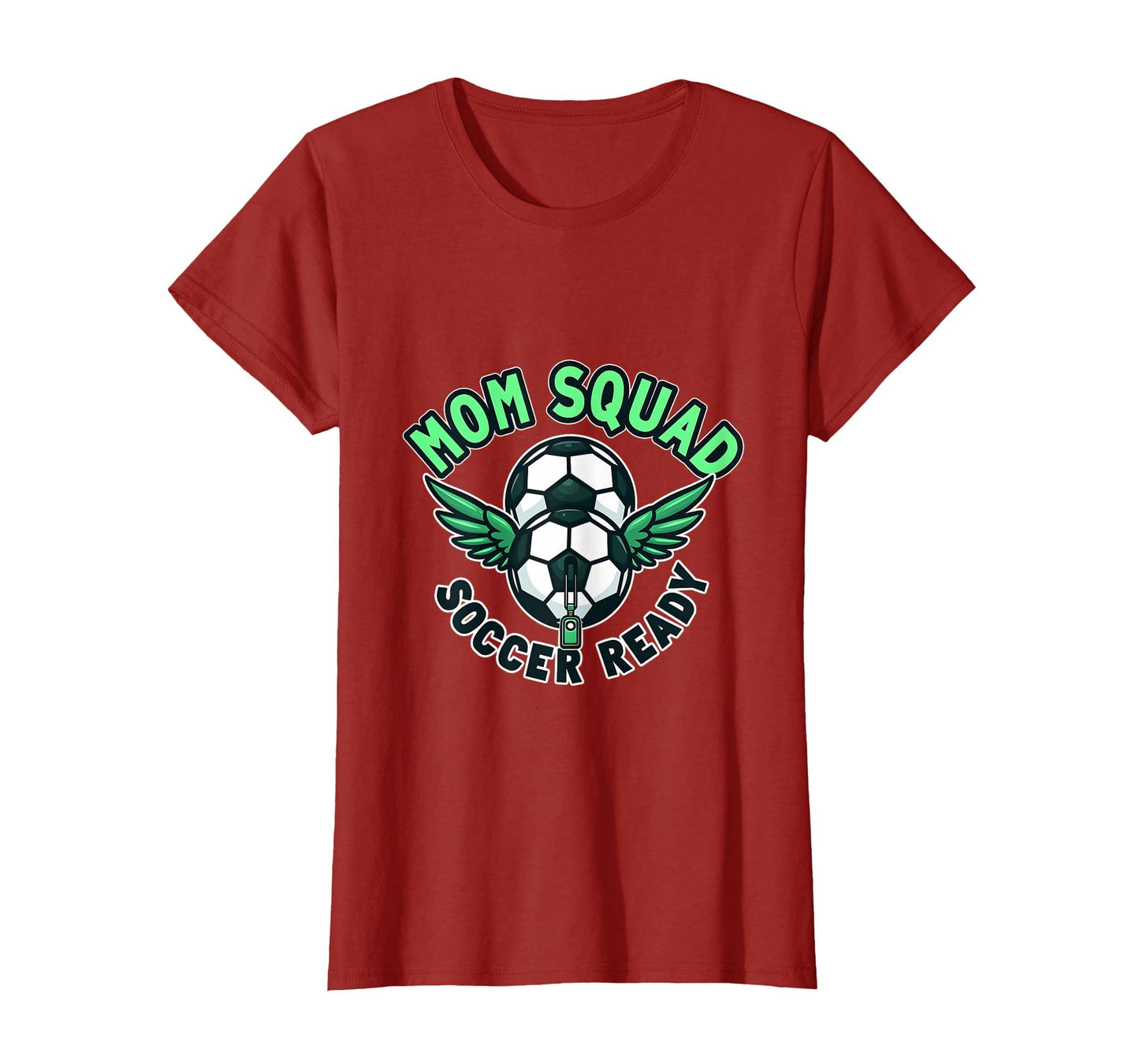 Mom Squad Soccer Ready Team Spirit T-Shirt - Custom Art Print for Adults - T-Shirt, Sweatshirt, Hoodie