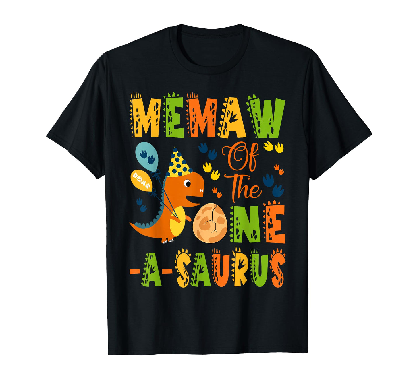 Memaw One Saurus 1St Birthday T-Shirt - Minimalist Print Men Women - T-Shirt, Sweatshirt, Hoodie