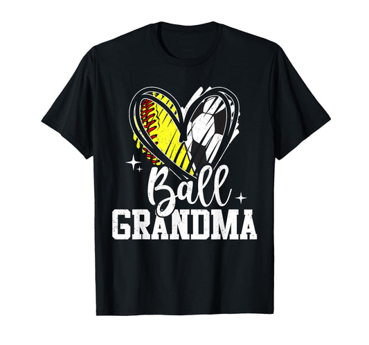 Ball Grandma Softball Soccer Ball T-Shirt - Streetwear Style Unisex - T-Shirt, Sweatshirt, Hoodie