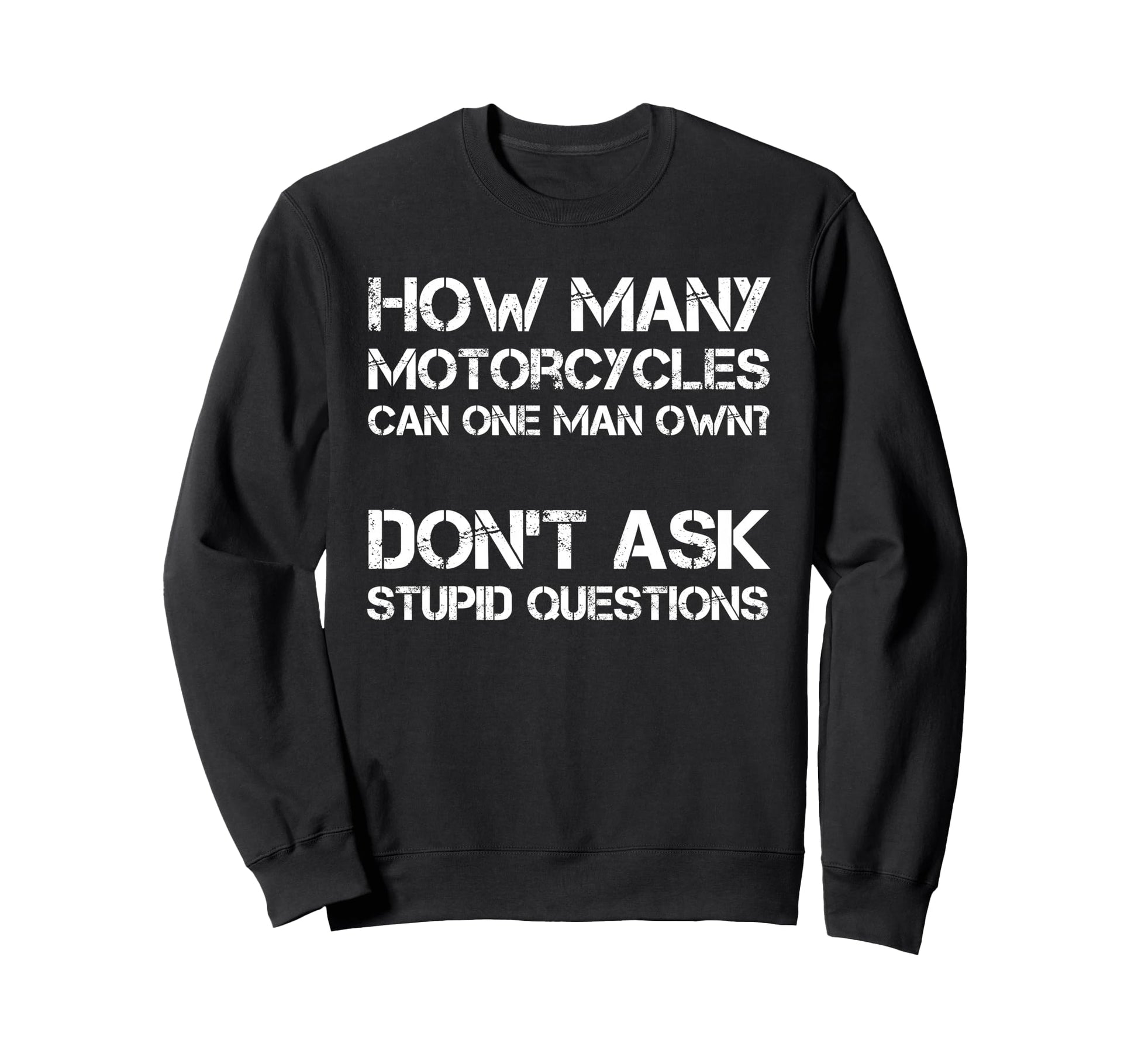 Funny Motorcycle Rider Riding Dad Sweatshirt - Minimalist Print Men Women - T-Shirt, Sweatshirt, Hoodie