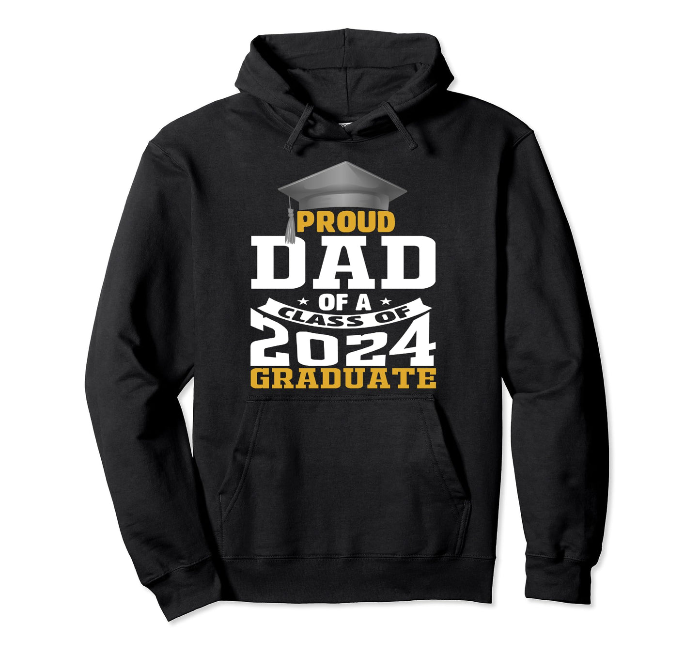 Dad Senior 2024 Proud Dad Class 2024 Hoodie - Streetwear Style for Adults - T-Shirt, Sweatshirt, Hoodie