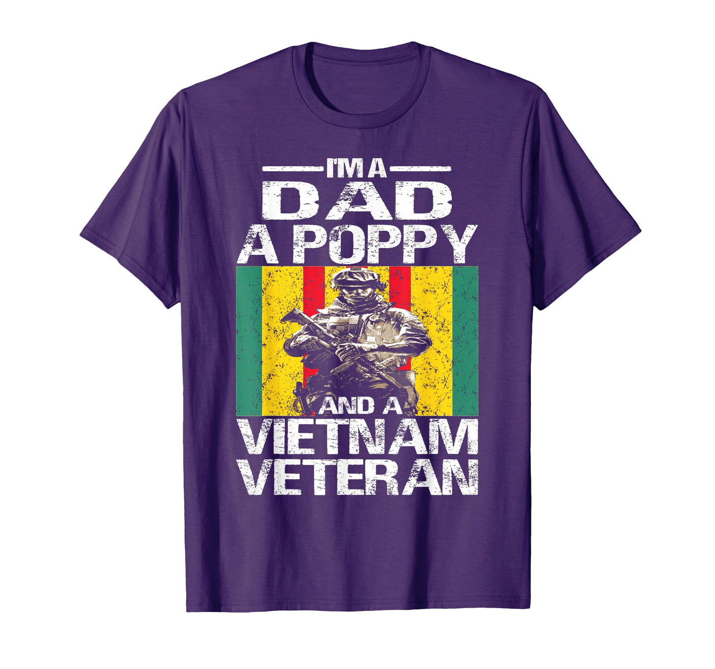 Dad Poppy Vietnam Veteran T-Shirt - Custom Art Print Men Women - T-Shirt, Sweatshirt, Hoodie