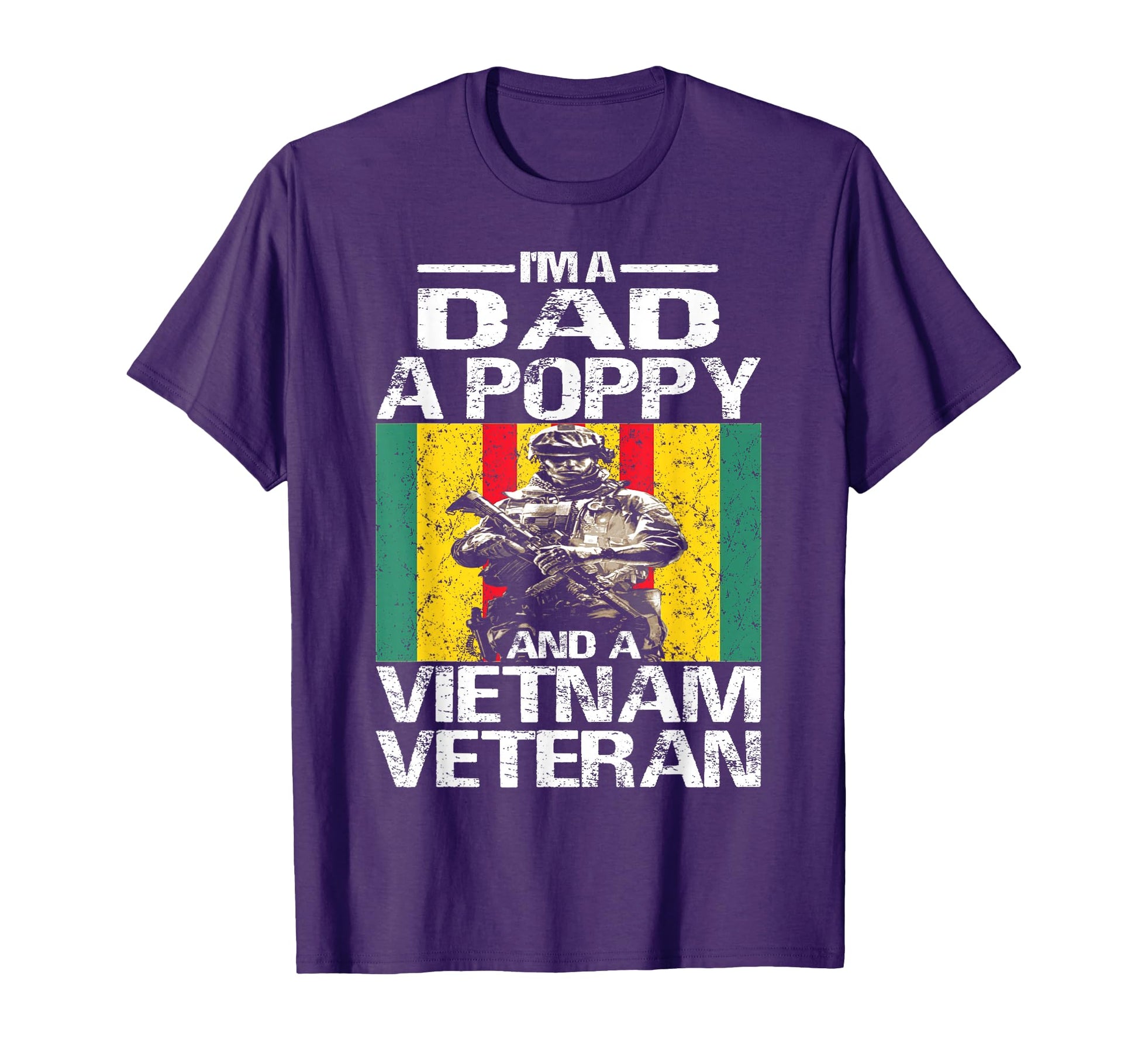Dad Poppy Vietnam Veteran T-Shirt - Custom Art Print Men Women - T-Shirt, Sweatshirt, Hoodie