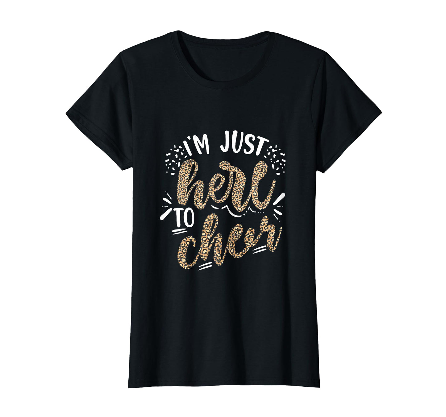 Funny Cheerleading Daughter Leopard T-Shirt - Novelty Apparel Men Women - T-Shirt, Sweatshirt, Hoodie