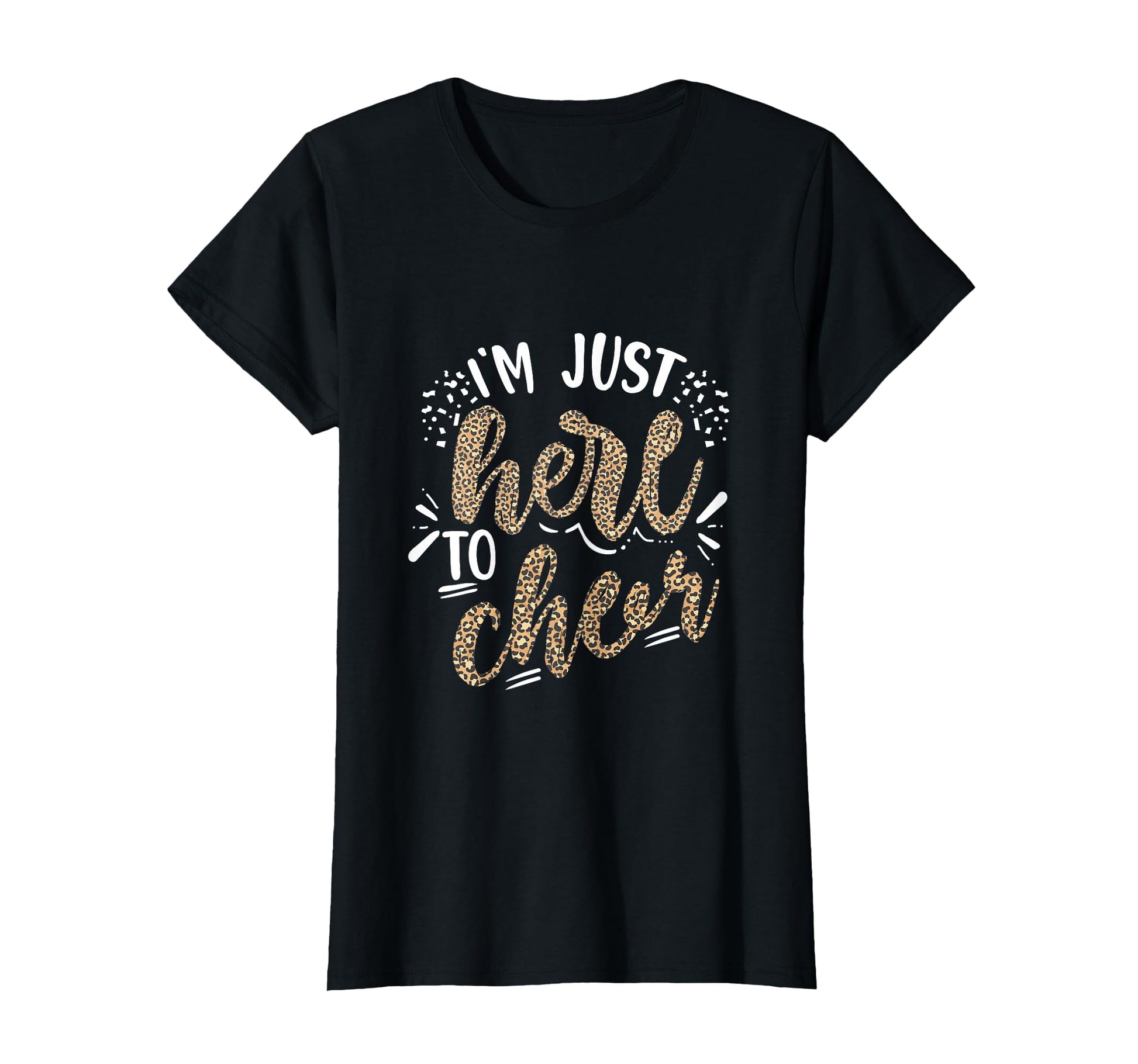 Funny Cheerleading Daughter Leopard T-Shirt - Novelty Apparel Men Women - T-Shirt, Sweatshirt, Hoodie