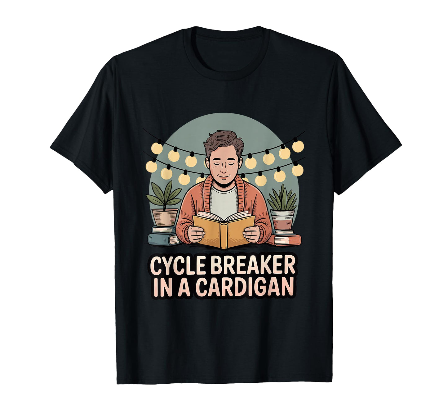 Cycle Breaker Cardigan Gentle T-Shirt - Minimalist Print for Adults - T-Shirt, Sweatshirt, Hoodie