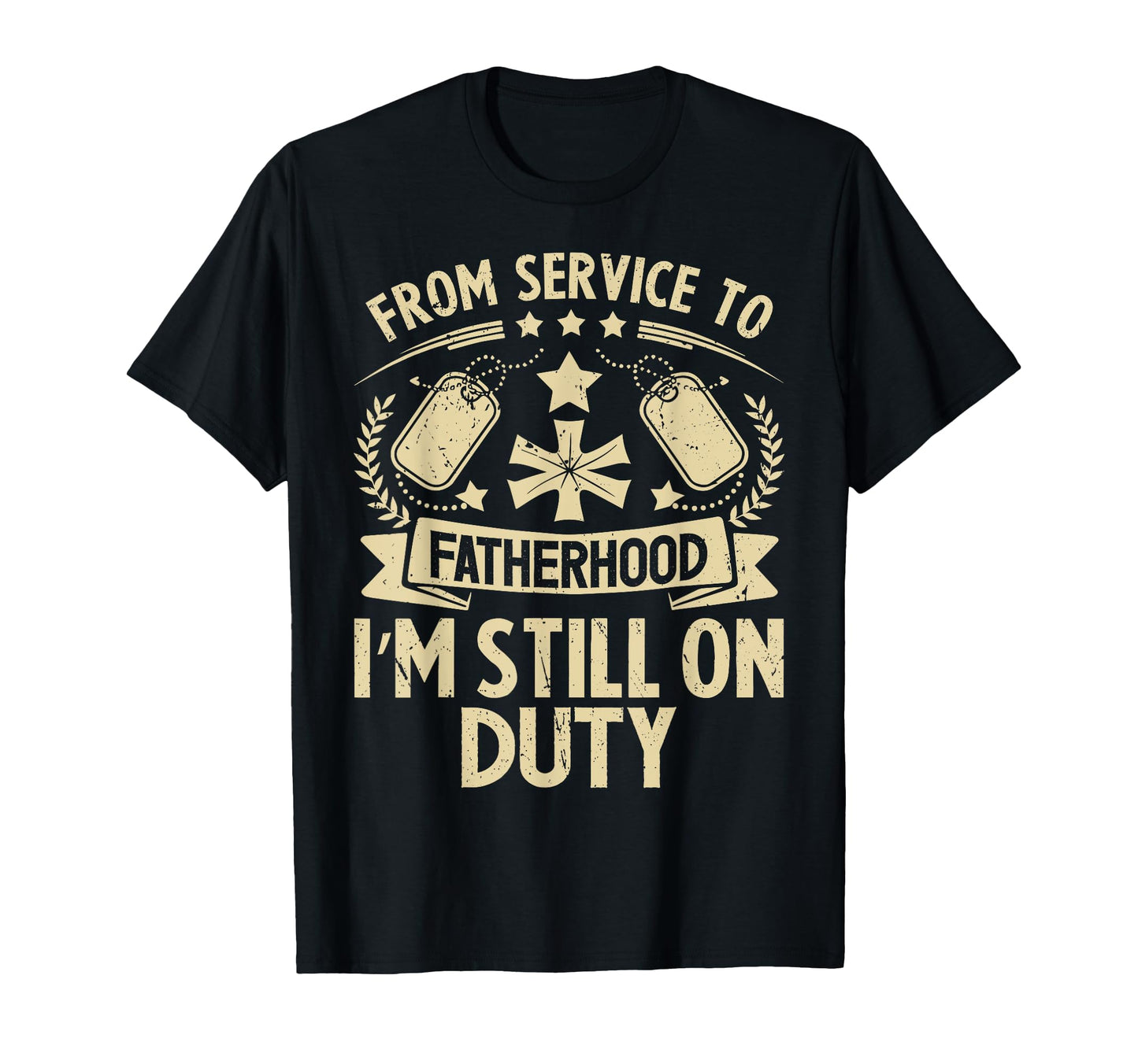 From Service To Fatherhood Im Still T-Shirt - Minimalist Print Men Women - T-Shirt, Sweatshirt, Hoodie