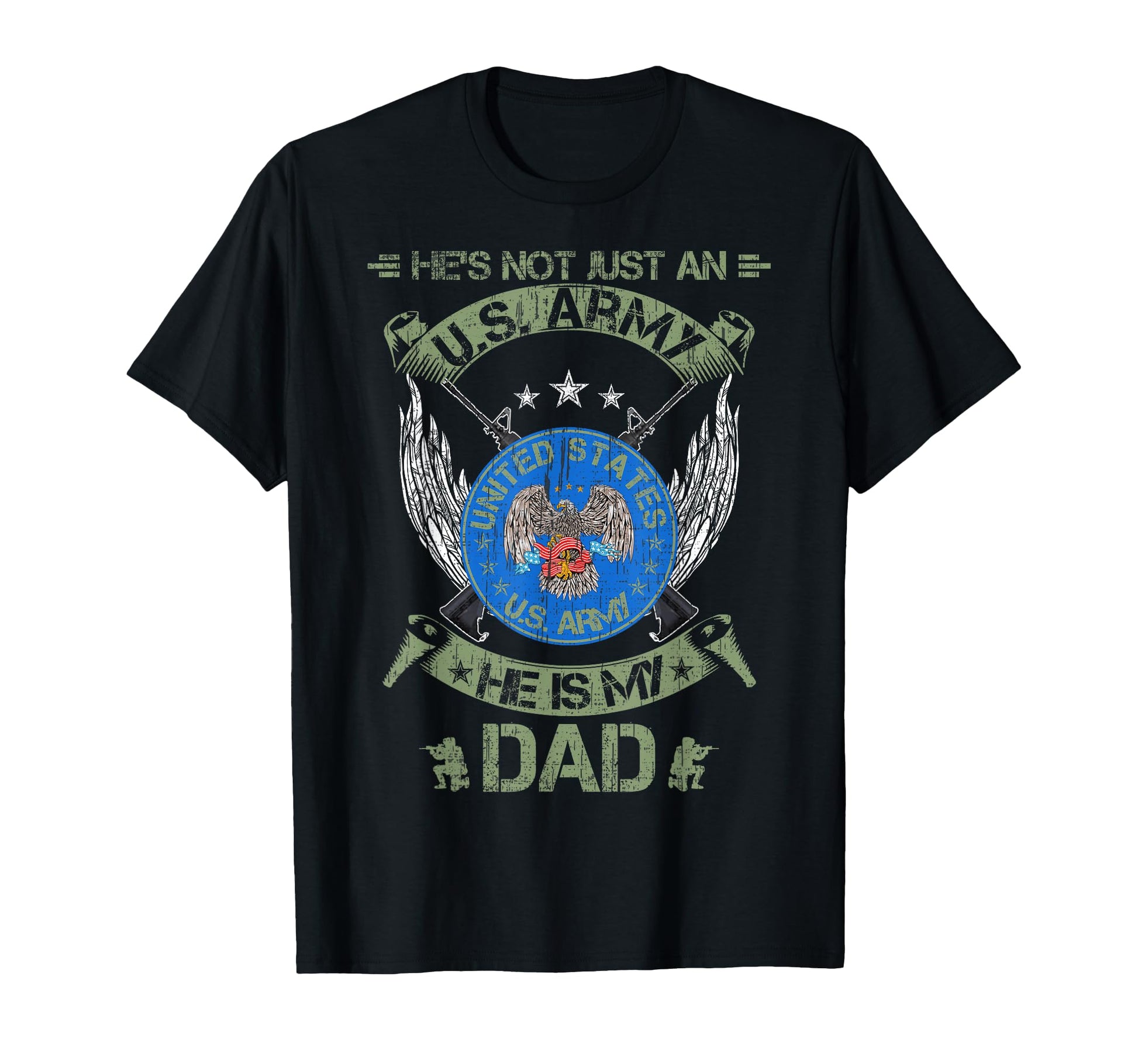 Hes Not Just Us Army Veteran He Is My T-Shirt - Minimalist Print Men Women - T-Shirt, Sweatshirt, Hoodie