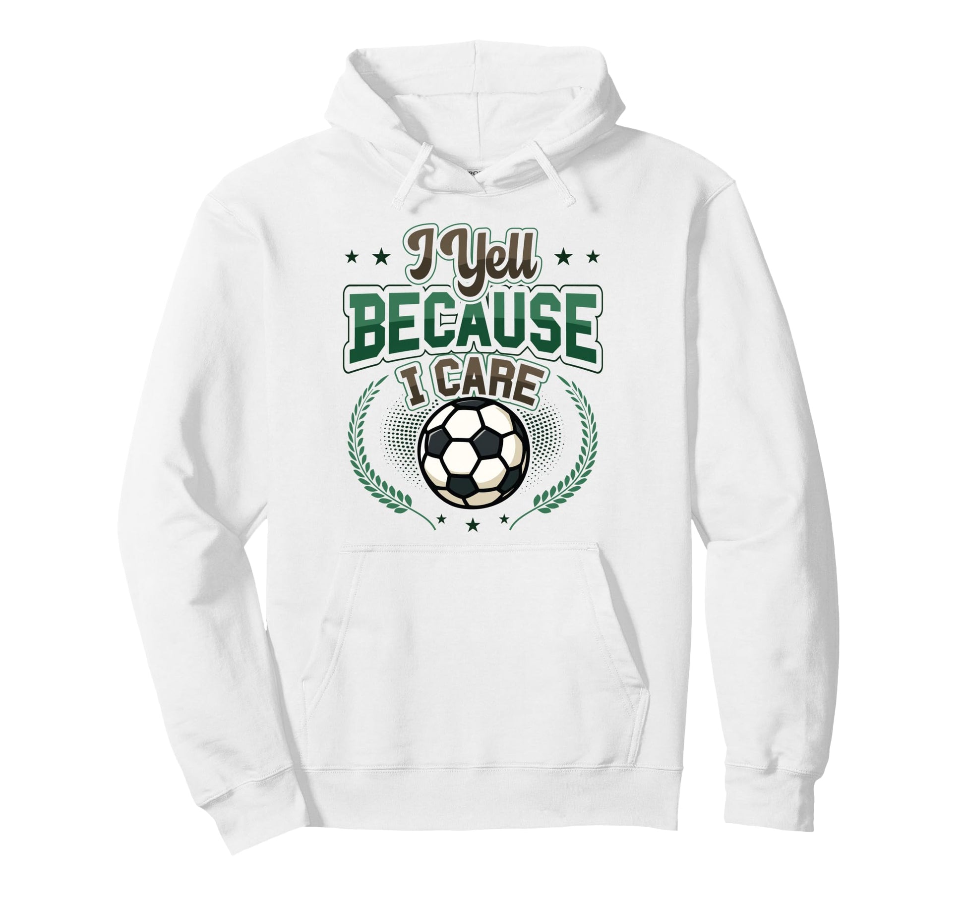I Yell Because I Care Soccer Mom Hoodie - Minimalist Print Men Women - T-Shirt, Sweatshirt, Hoodie