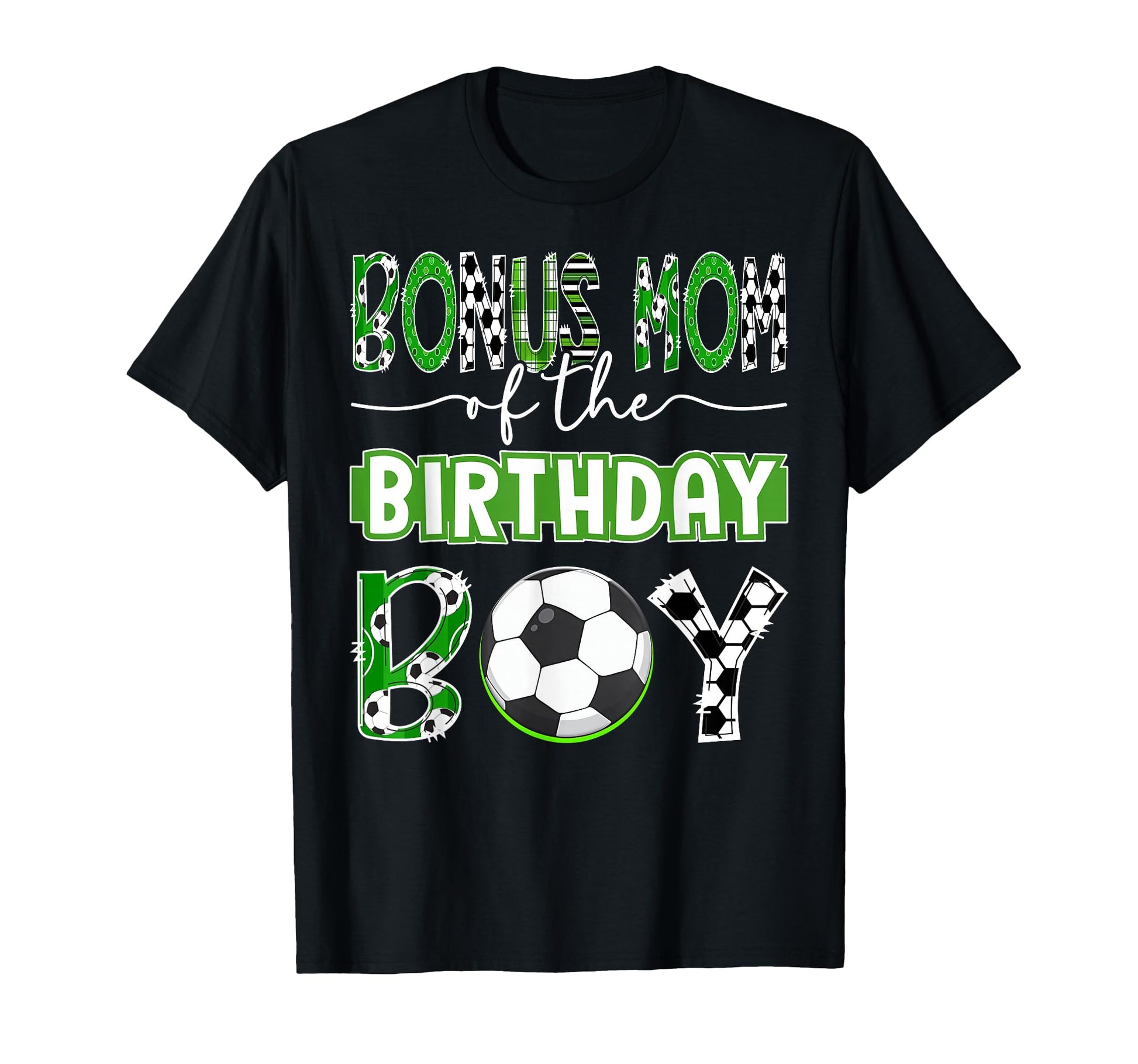 Bonus Mom Birthday Soccer Player T-Shirt - Custom Art Print for Adults - T-Shirt, Sweatshirt, Hoodie