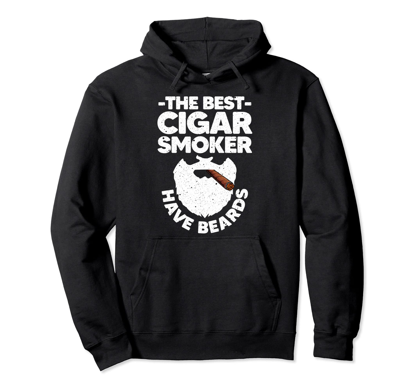 Funny Beard Cigar Dad Tobacco Smoker Hoodie - Custom Art Print for Adults - T-Shirt, Sweatshirt, Hoodie